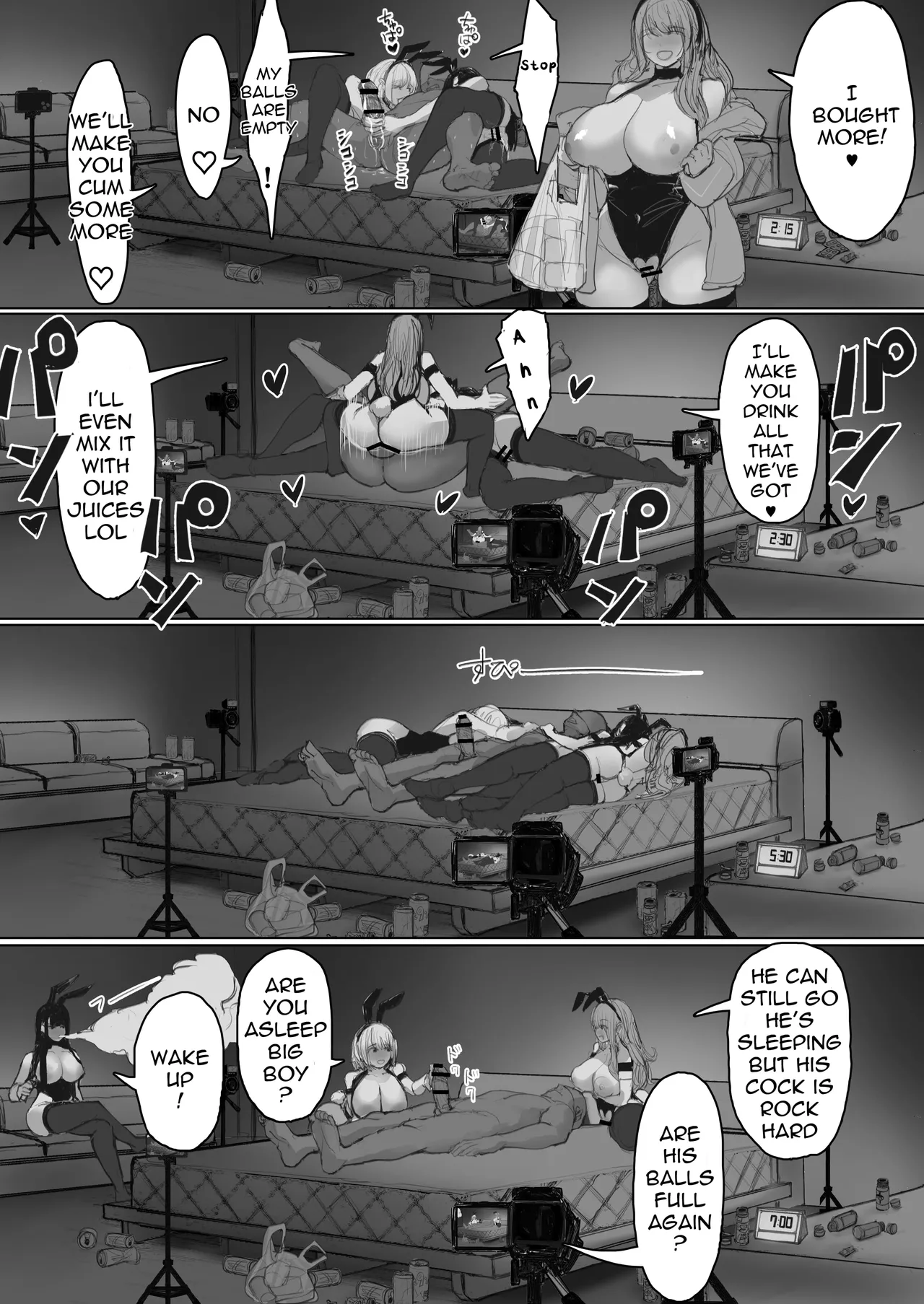 [E Tsuchiya (TUCCIAO)] Shakkin Gal 3-nin ga Doujin AV Satsuei shita Kekka | 3 Debt-Ridden Gyaru Shoot Home-Made Porn [English] page 42 original parody - maid squirting hentai manga - read online free