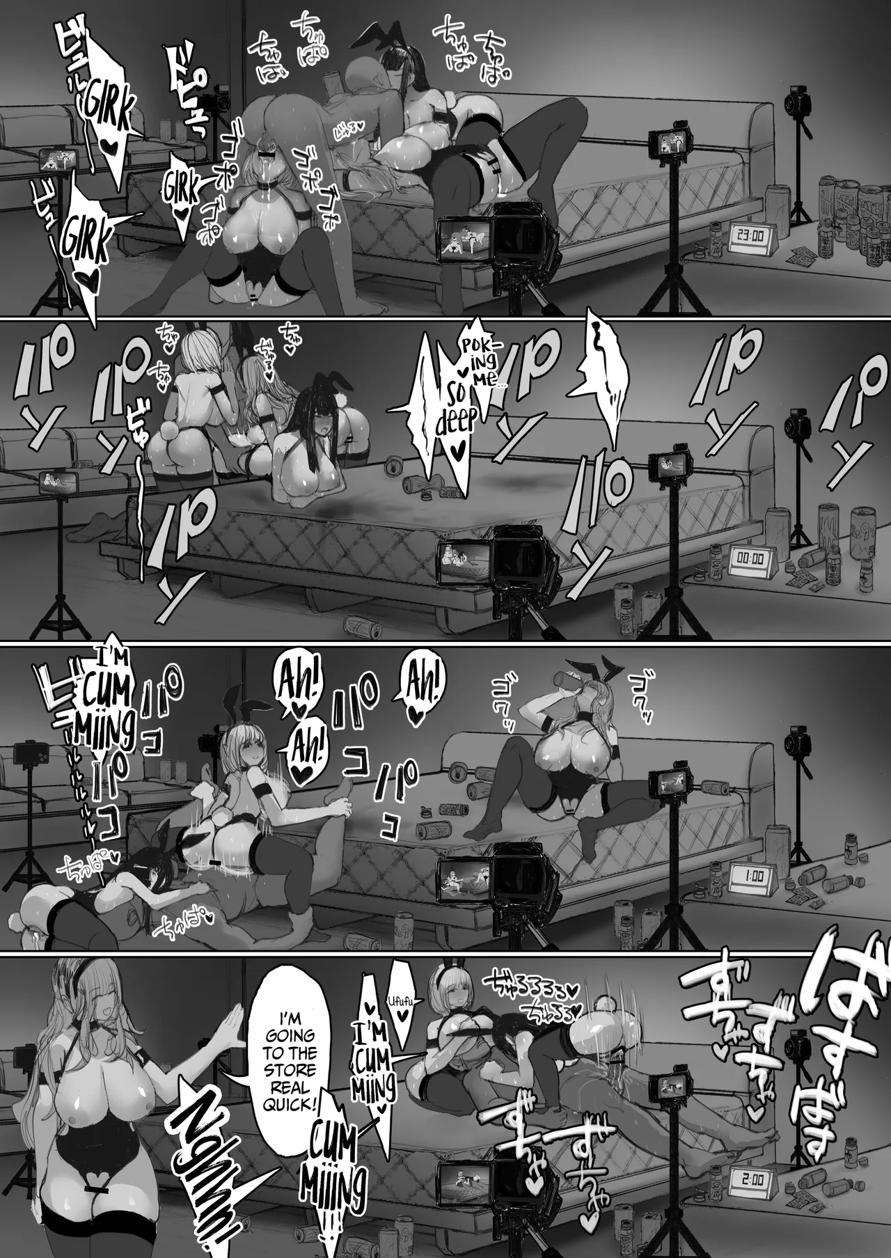 [E Tsuchiya (TUCCIAO)] Shakkin Gal 3-nin ga Doujin AV Satsuei shita Kekka | The consequences of 3 debt-ridden gals shooting an AV [English] [Hornypanas] page 41 original parody - sole male beauty mark hentai manga - read online free