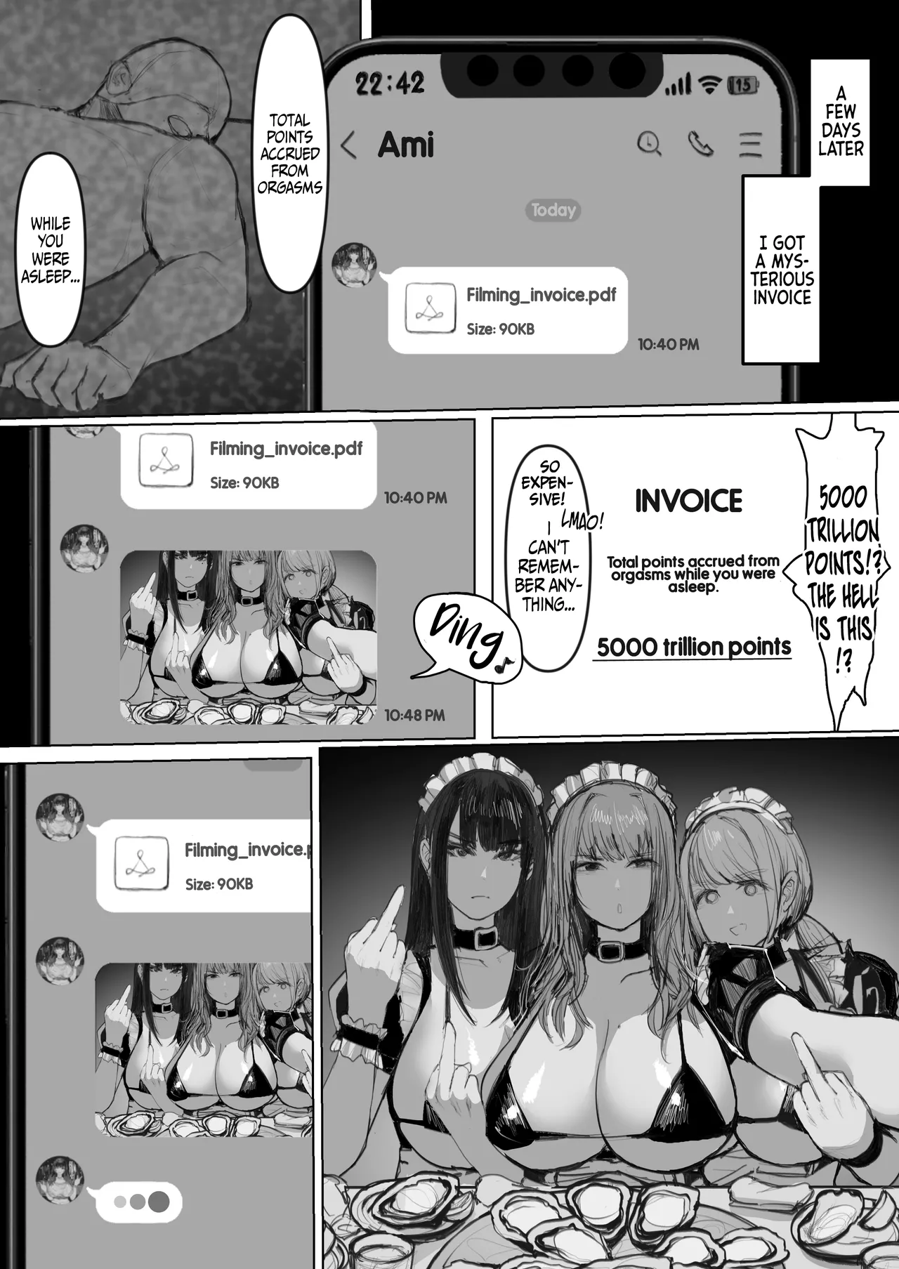 [E Tsuchiya (TUCCIAO)] Shakkin Gal 3-nin ga Doujin AV Satsuei shita Kekka | The consequences of 3 debt-ridden gals shooting an AV [English] [Hornypanas] page 51 original parody - maid squirting hentai manga - read online free