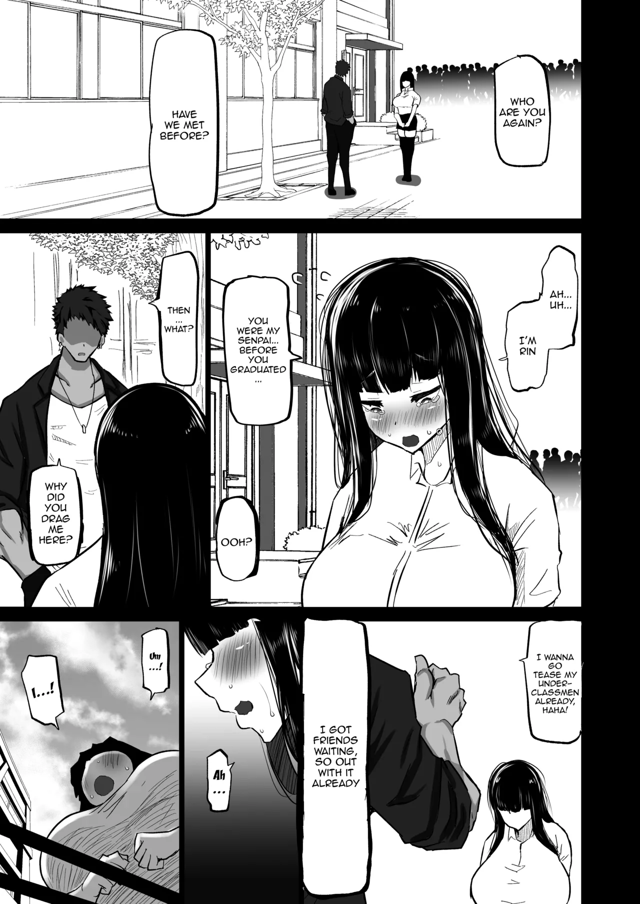 [Chae] Uchiki na Osananajimi wa Moteasobareru. Kimi ga Senpai no Dekachin de Tsugou no Yoi Onaho ni Sareru Made-. | My Timid Childhood Friend Is Being Toyed With - Until Senpai's Huge Dick Turns You Into His Convenient Onahole [English] {Doujins.com} page 10 original parody - squirting sweating hentai manga - read online free
