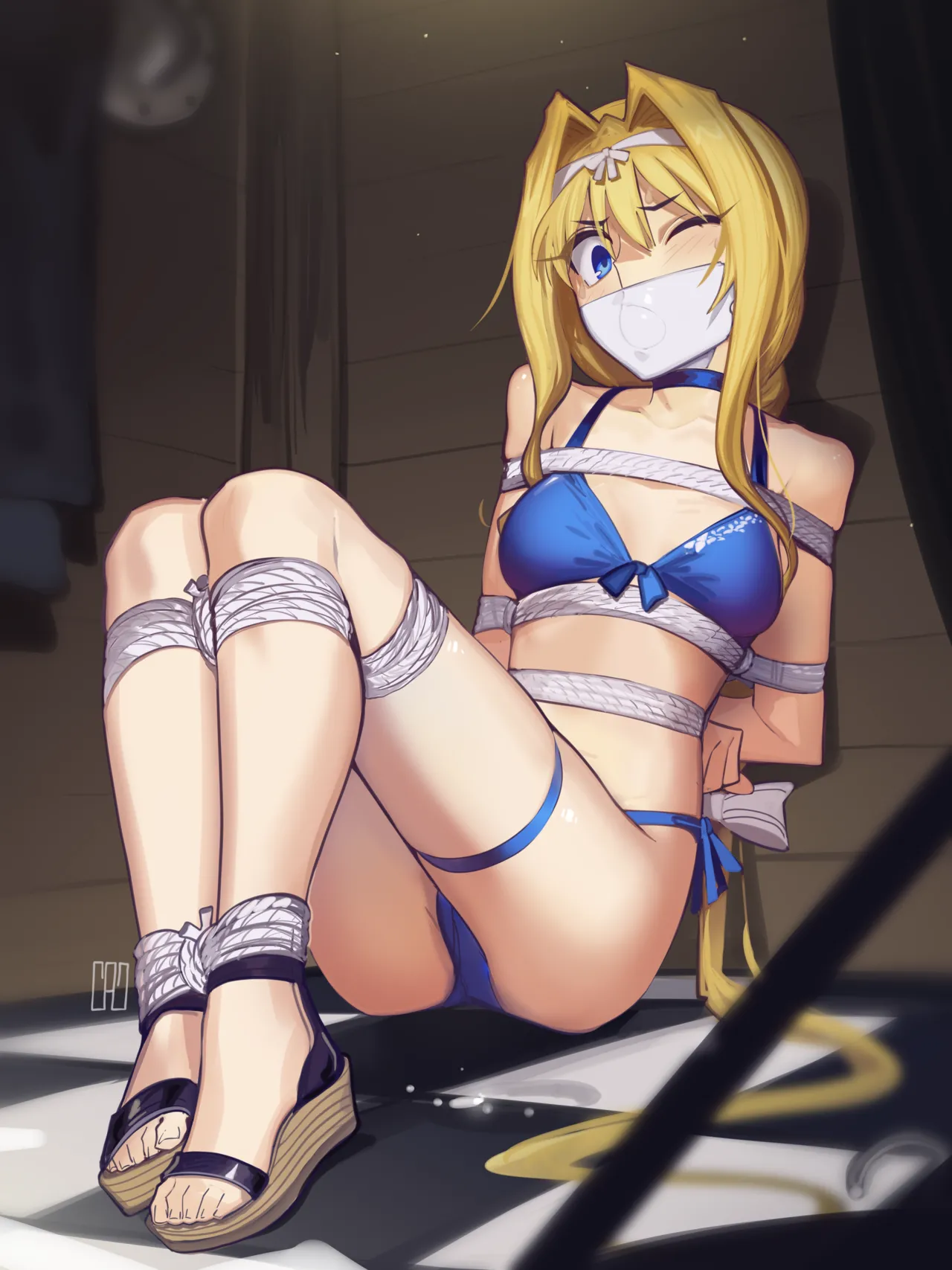 Alice page 9 featuring alice zuberg sword art online parody - sole female bondage hentai manga - read online free