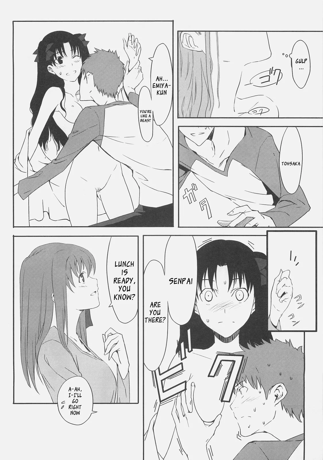 Kyouha Nichiyoubi | Today is Sunday. page 14 featuring rin tosaka fate stay night parody - sole female sole male hentai manga - read online free
