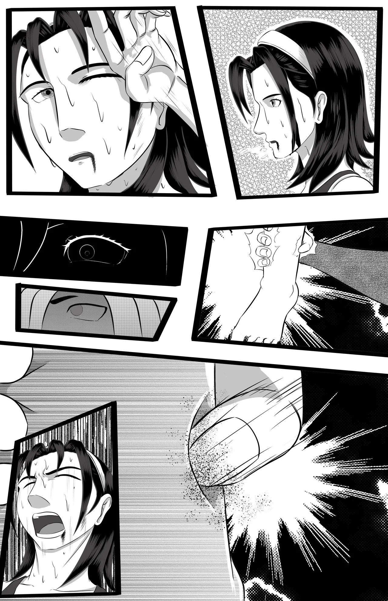 Jun Kazama's dojo challenge page 16 featuring jun kazama tekken parody - catfight wrestling hentai manga - read online free