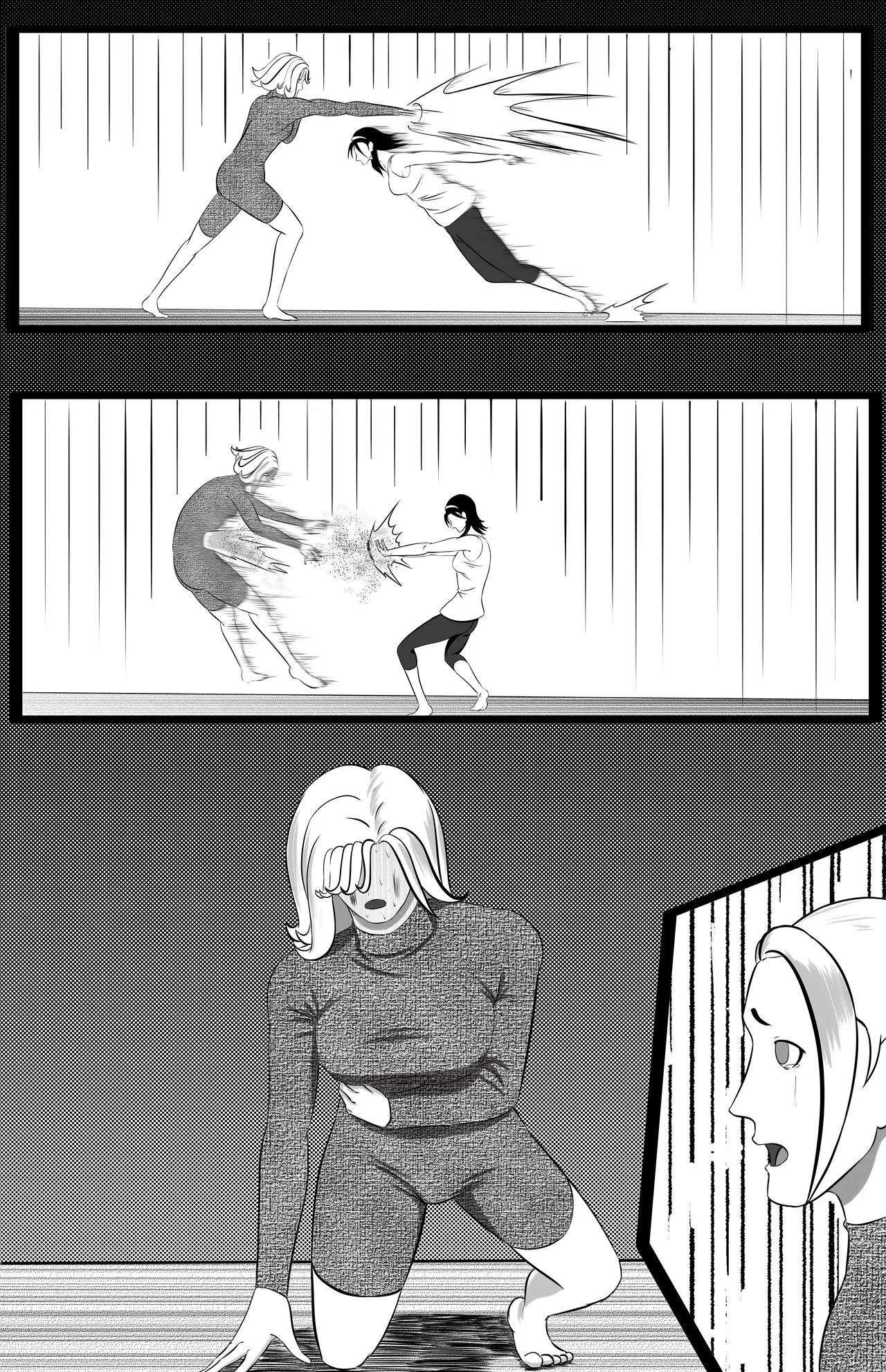 Jun Kazama's dojo challenge page 9 featuring jun kazama tekken parody - wrestling catfight hentai manga - read online free