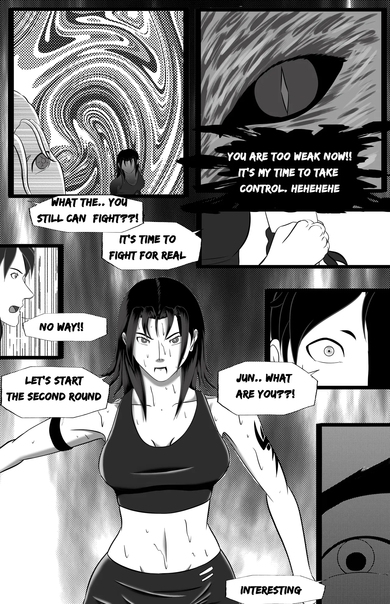 underground tournament page 124 featuring jun kazama virtua fighter parody - ryona wrestling hentai manga - read online free