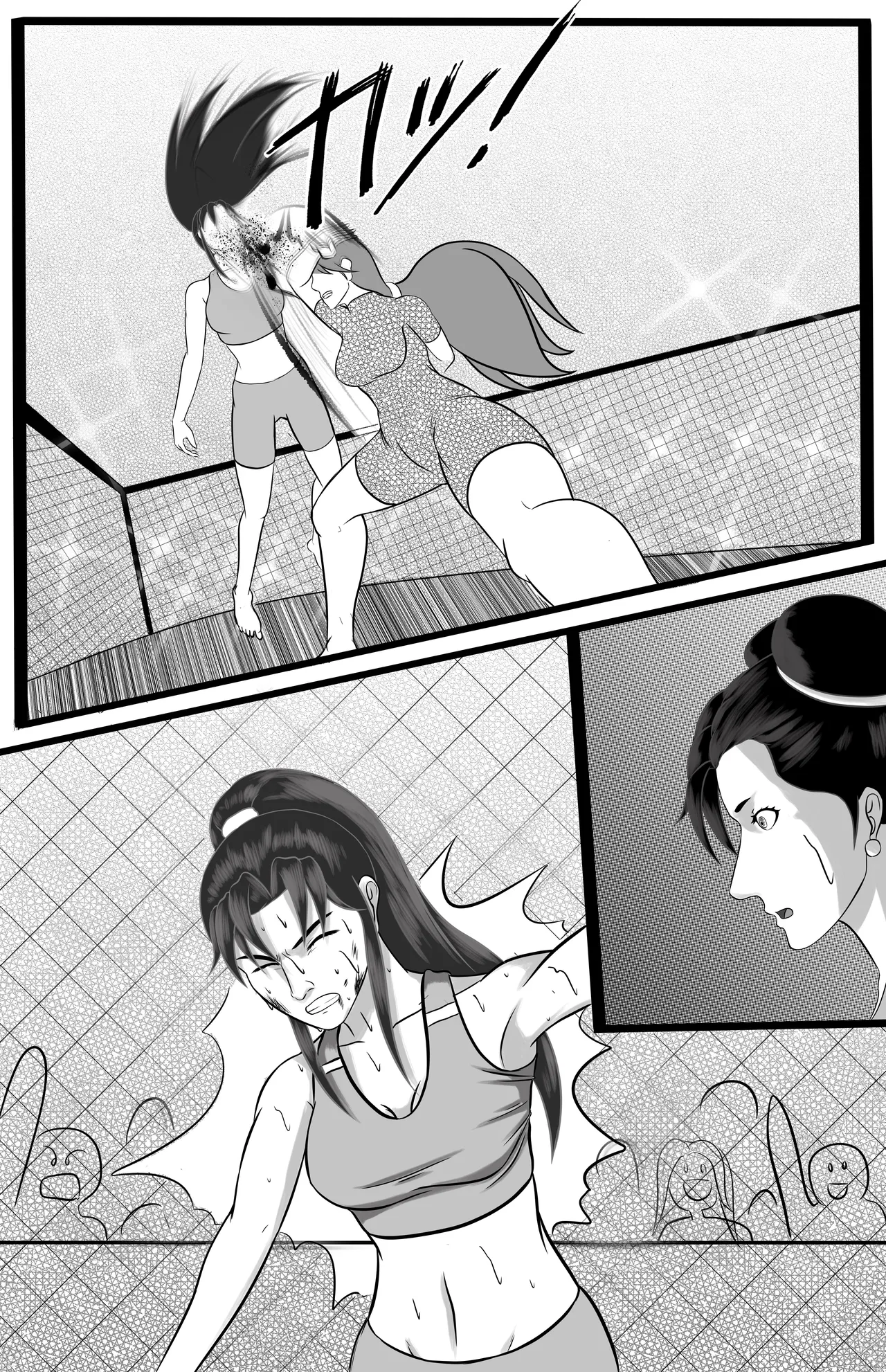 underground tournament page 48 featuring jun kazama virtua fighter parody - ryona wrestling hentai manga - read online free