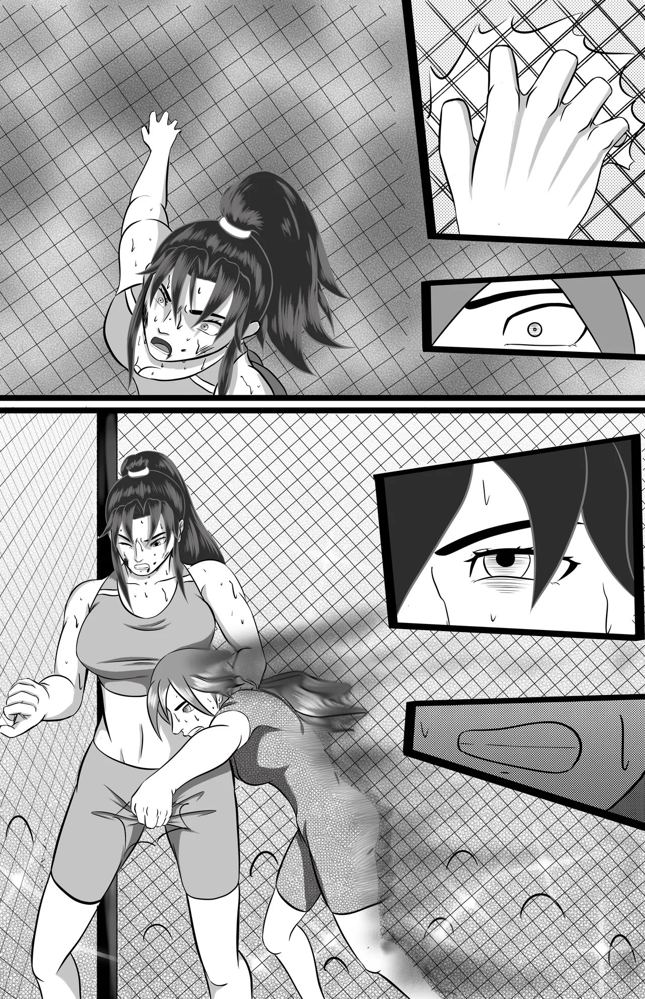 underground tournament page 51 featuring jun kazama virtua fighter parody - ryona wrestling hentai manga - read online free