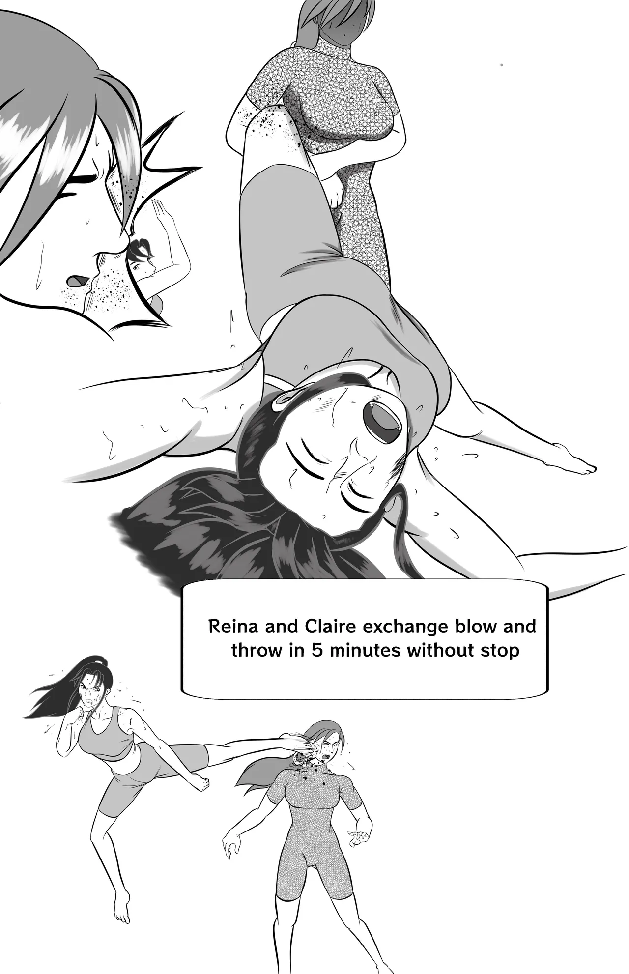 underground tournament page 54 featuring jun kazama virtua fighter parody - ryona wrestling hentai manga - read online free