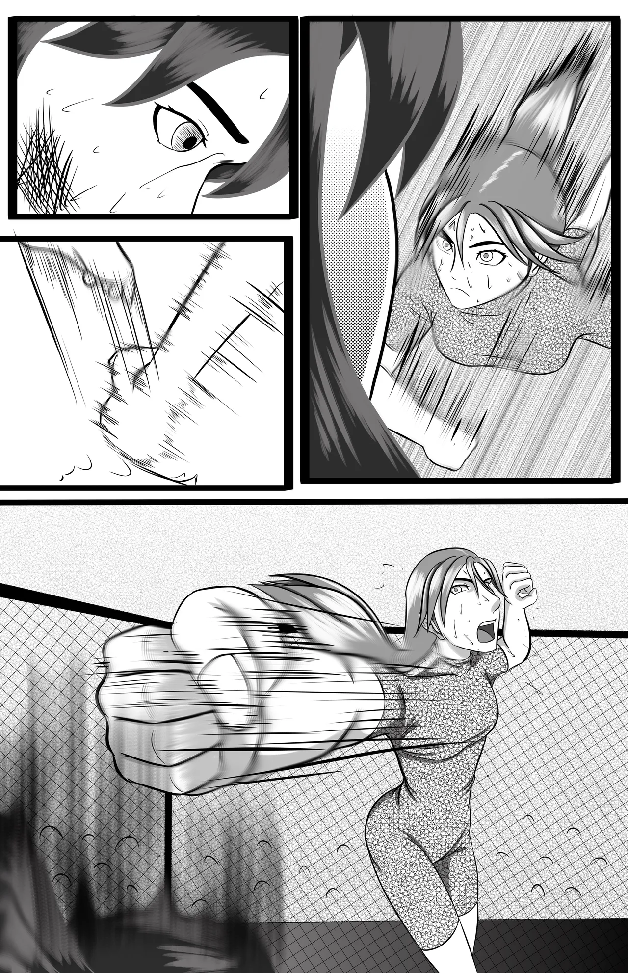 underground tournament page 65 featuring jun kazama virtua fighter parody - ryona wrestling hentai manga - read online free