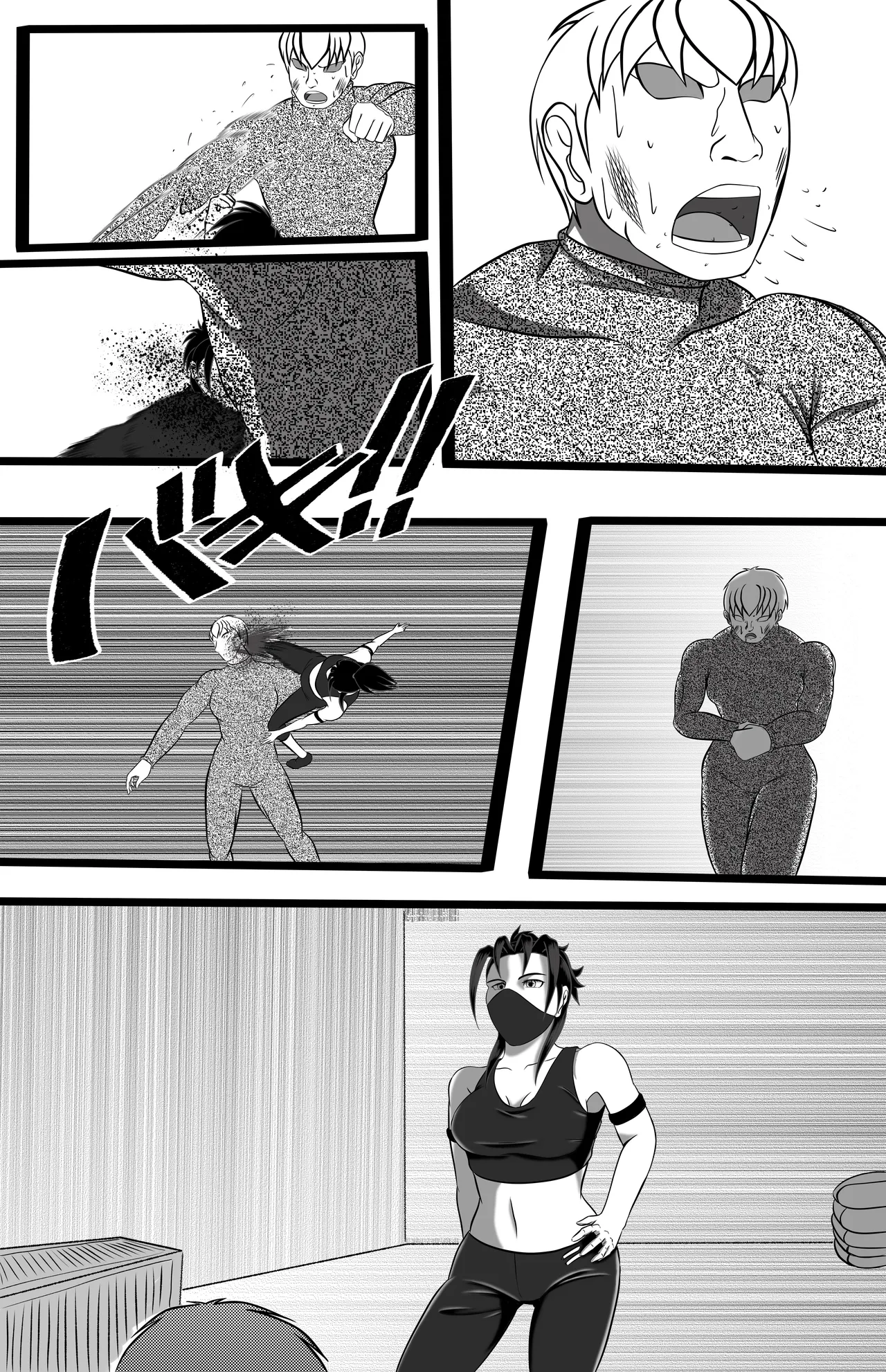 underground tournament page 84 featuring jun kazama virtua fighter parody - ryona wrestling hentai manga - read online free