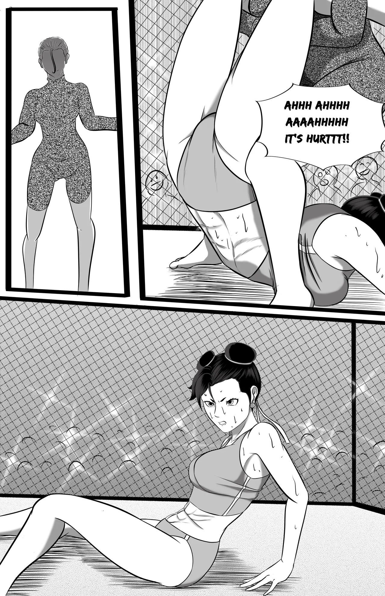 underground tournament page 97 featuring jun kazama street fighter parody - ryona wrestling hentai manga - read online free