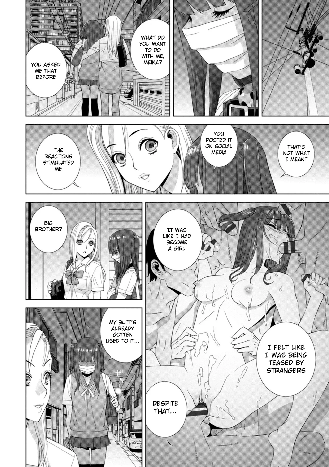 Forced into Cross-Dressing by My Younger Sister page 59 original parody - rough translation femdom hentai manga - read online free