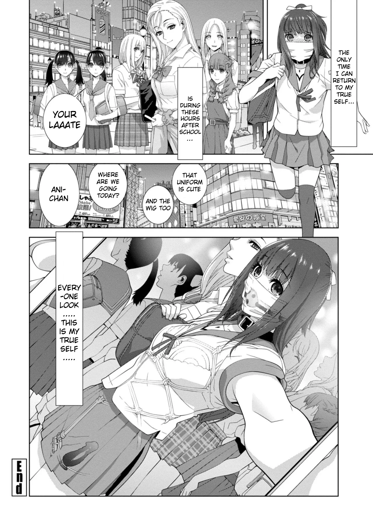 Forced into Cross-Dressing by My Younger Sister page 81 original parody - rough translation femdom hentai manga - read online free