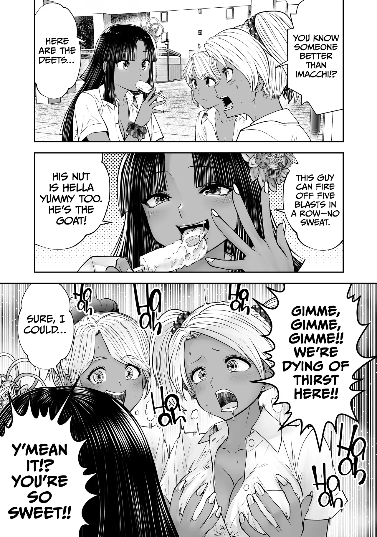 Transferred to the Gyaru Academy Chapter 35 page 10 - dark skin gyaru hentai manga - read online free