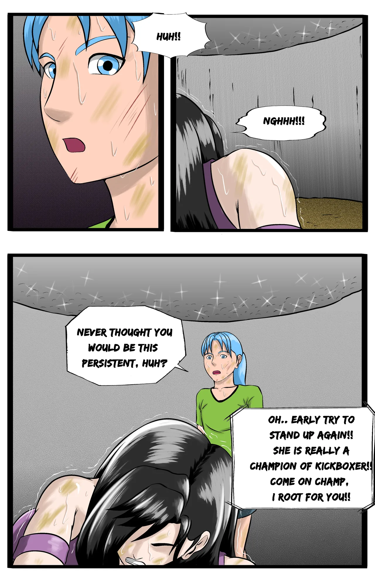 Infiltration page 113 featuring benikage - ryona wrestling hentai manga - read online free