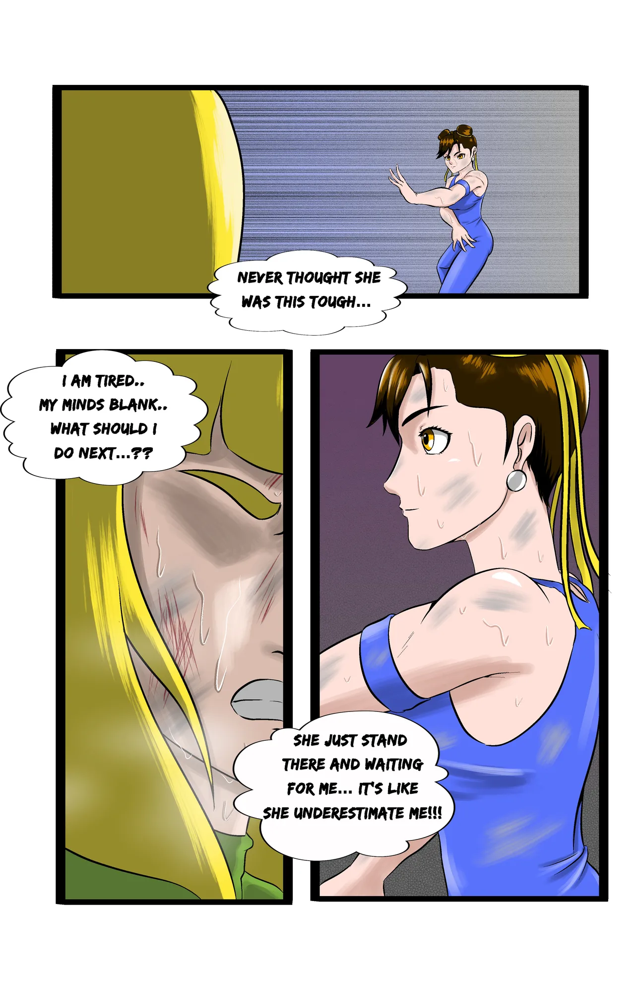 Infiltration page 141 featuring benikage - ryona wrestling hentai manga - read online free