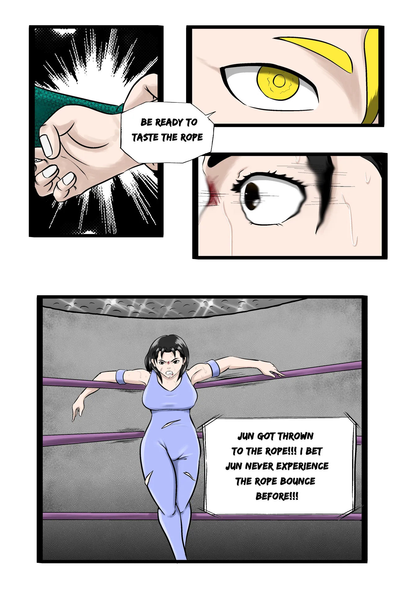 Infiltration page 184 featuring benikage - ryona wrestling hentai manga - read online free