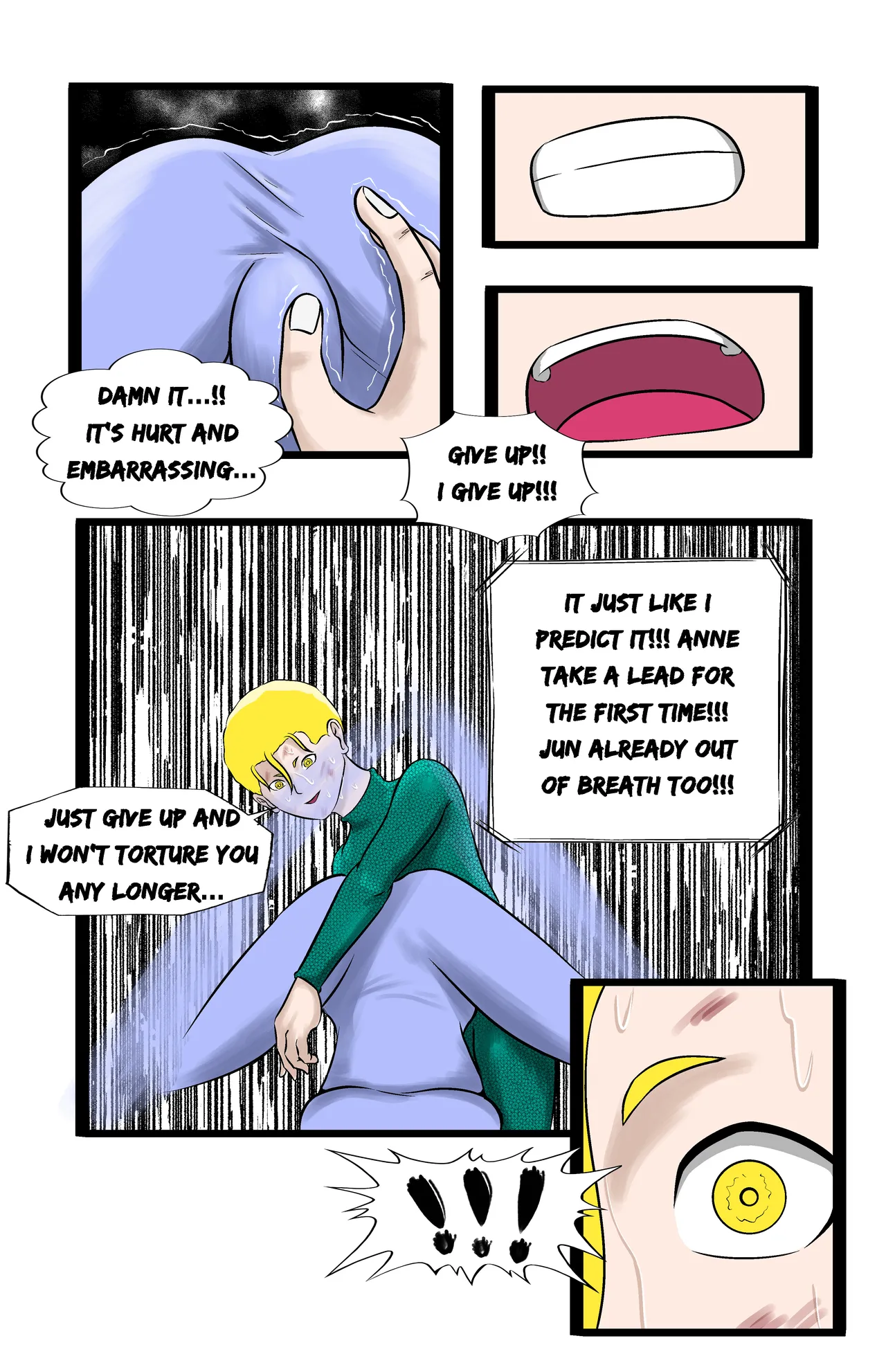 Infiltration page 190 featuring benikage - ryona wrestling hentai manga - read online free