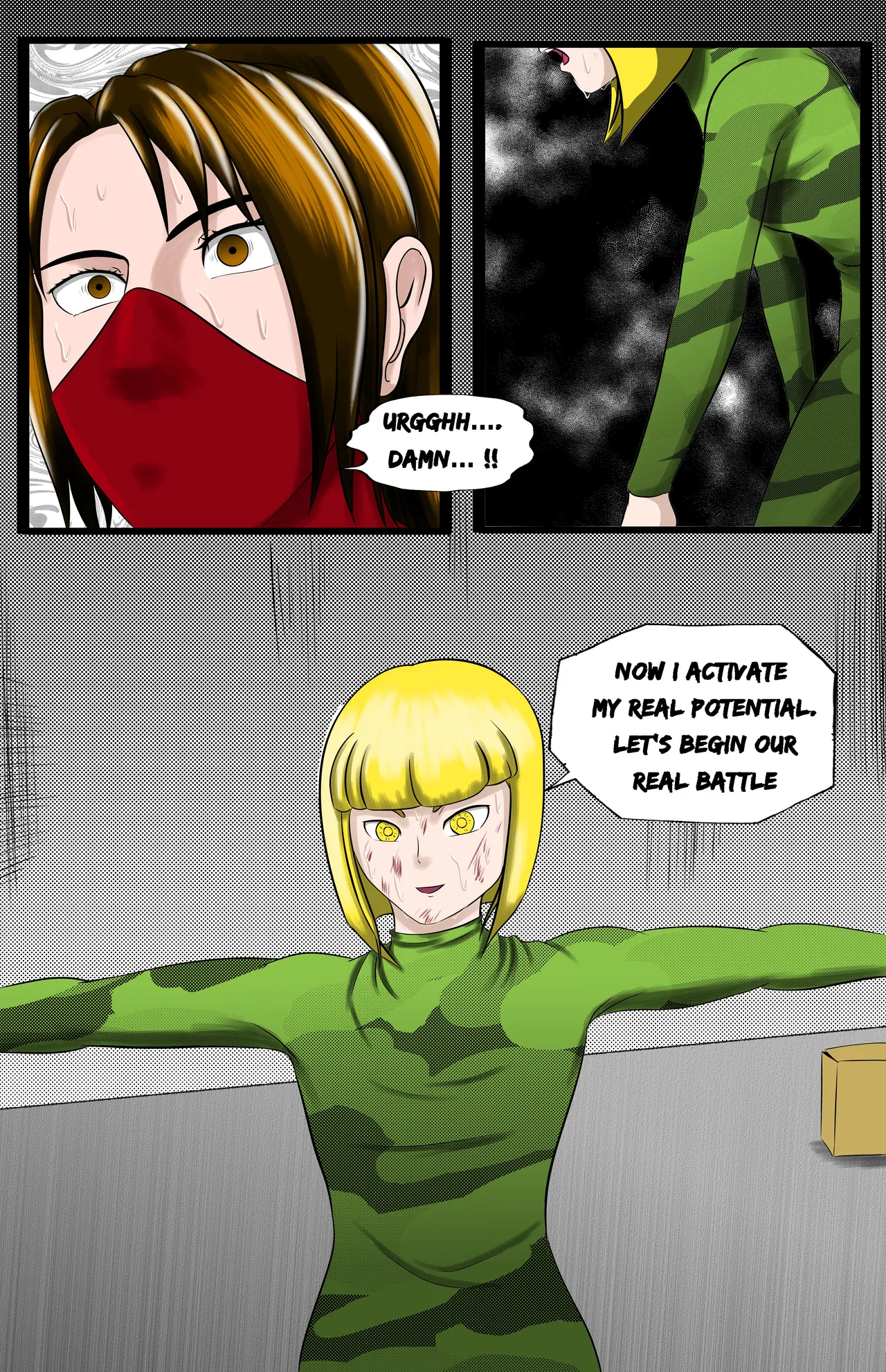 Infiltration page 44 featuring benikage - ryona wrestling hentai manga - read online free