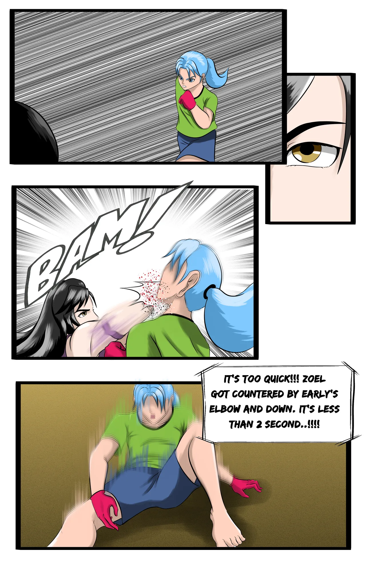 Infiltration page 84 featuring benikage - ryona wrestling hentai manga - read online free