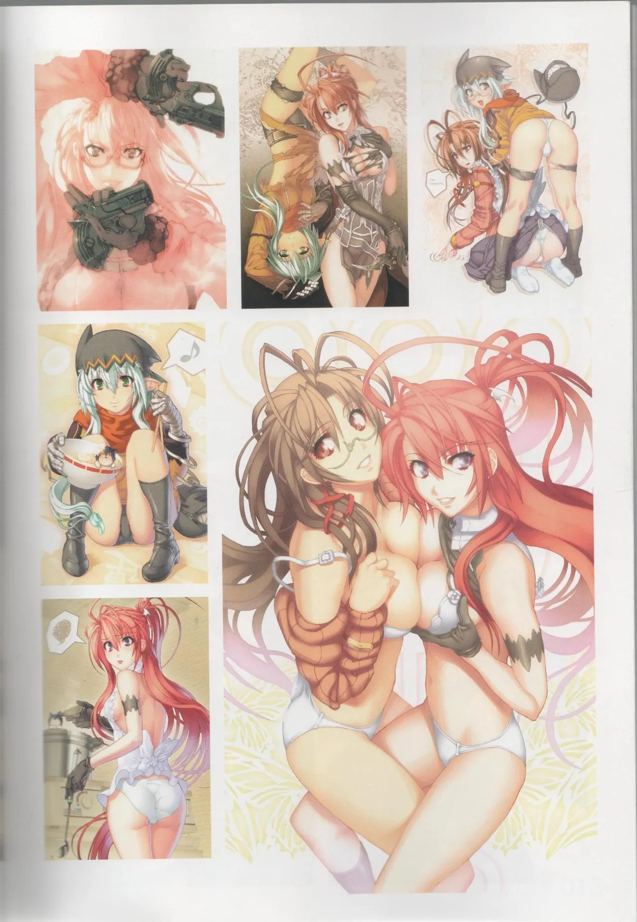 Hyakka Emaki: Jingai Makyo Official Guidebook page 11 - mosaic censorship artbook hentai manga - read online free