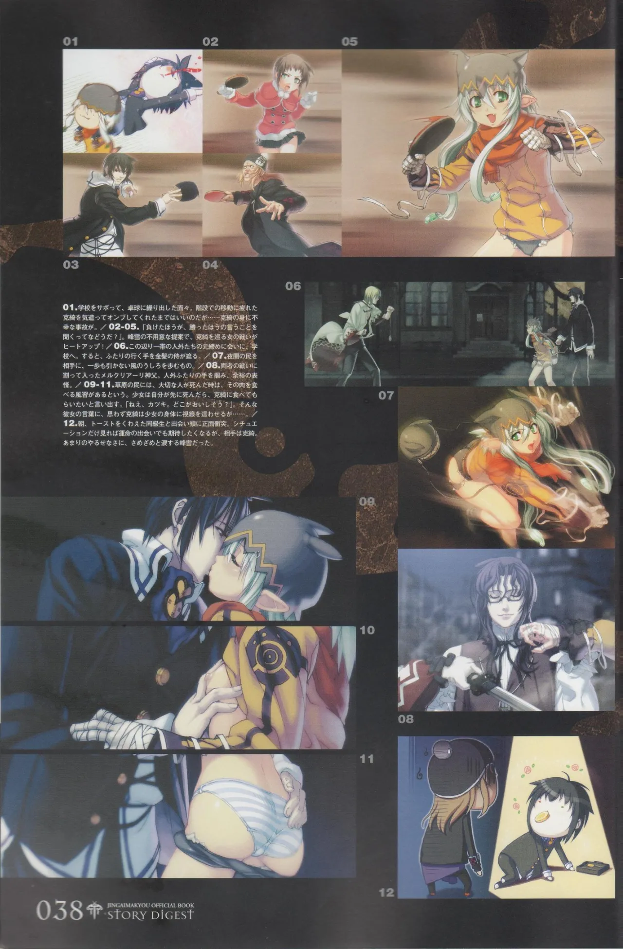 Hyakka Emaki: Jingai Makyo Official Guidebook page 38 - mosaic censorship artbook hentai manga - read online free