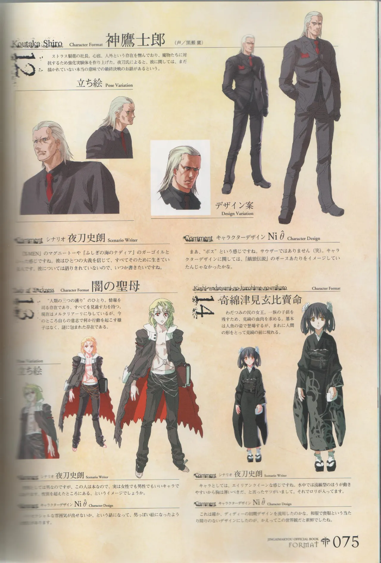 Hyakka Emaki: Jingai Makyo Official Guidebook page 75 - artbook mosaic censorship hentai manga - read online free