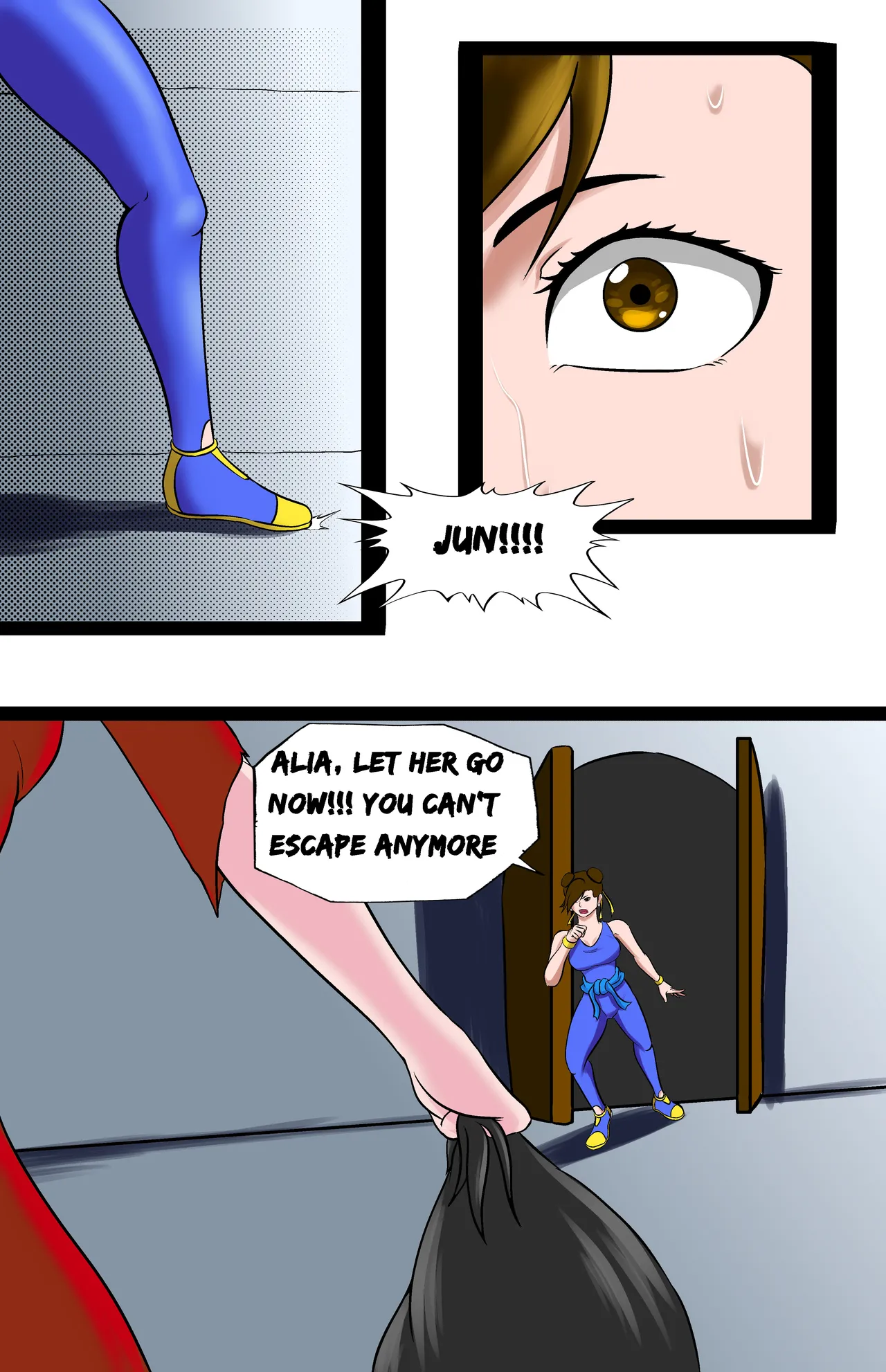 Revenge page 101 featuring chun-li virtua fighter parody - full color ryona hentai manga - read online free