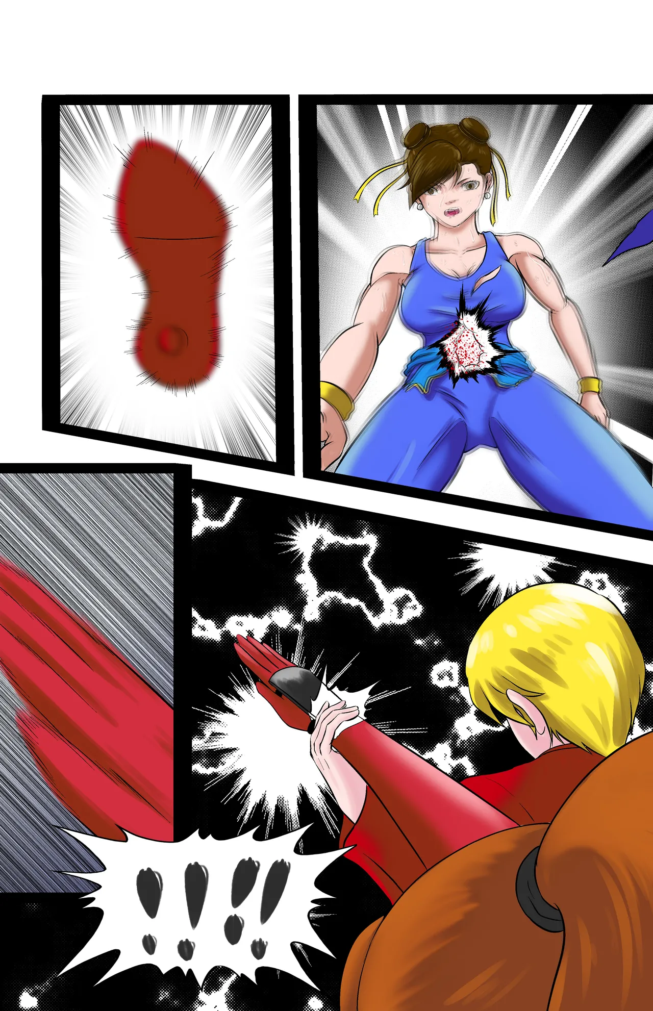 Revenge page 107 featuring chun-li virtua fighter parody - full color ryona hentai manga - read online free