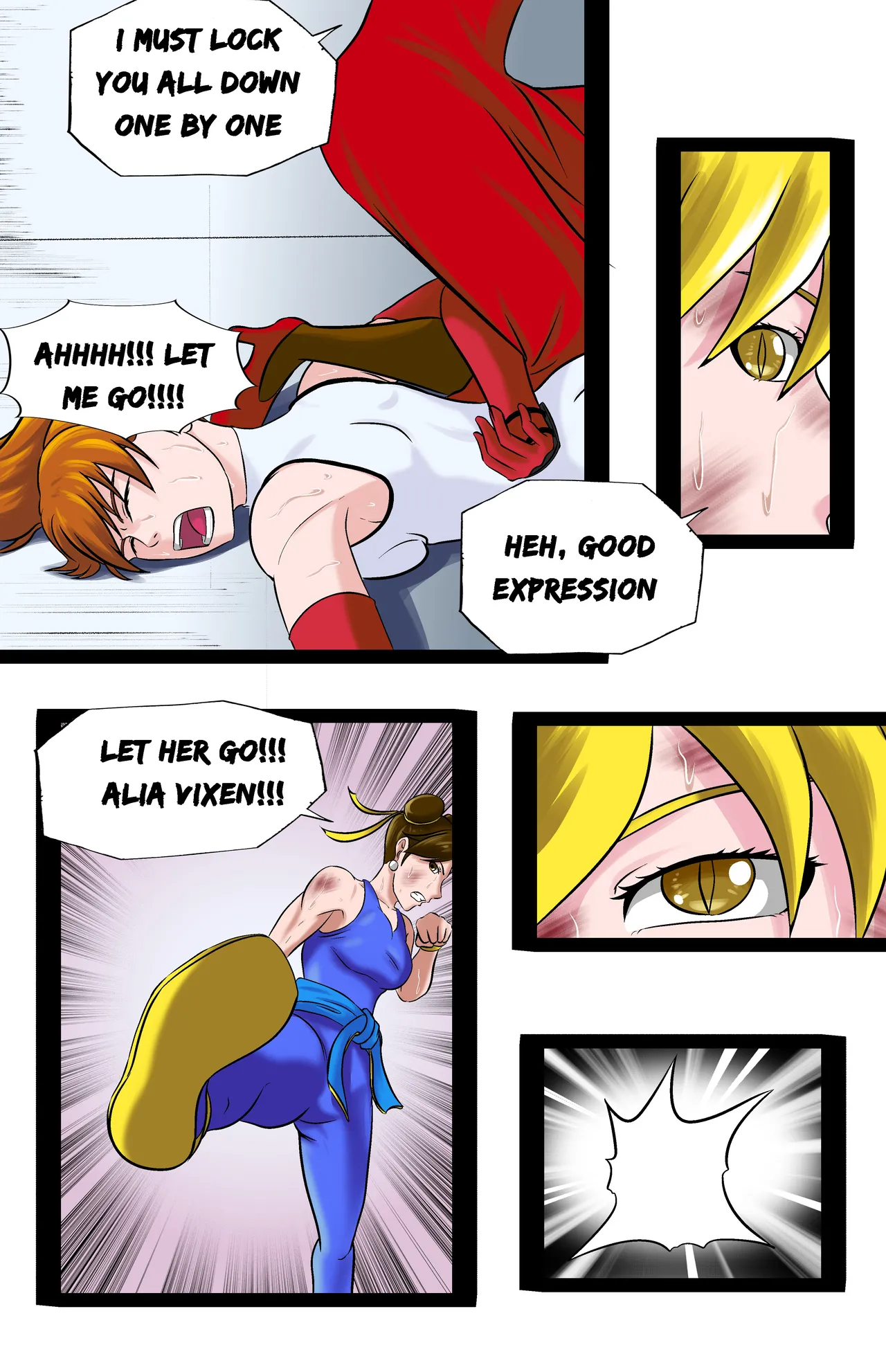 Revenge page 128 featuring chun-li street fighter parody - full color ryona hentai manga - read online free
