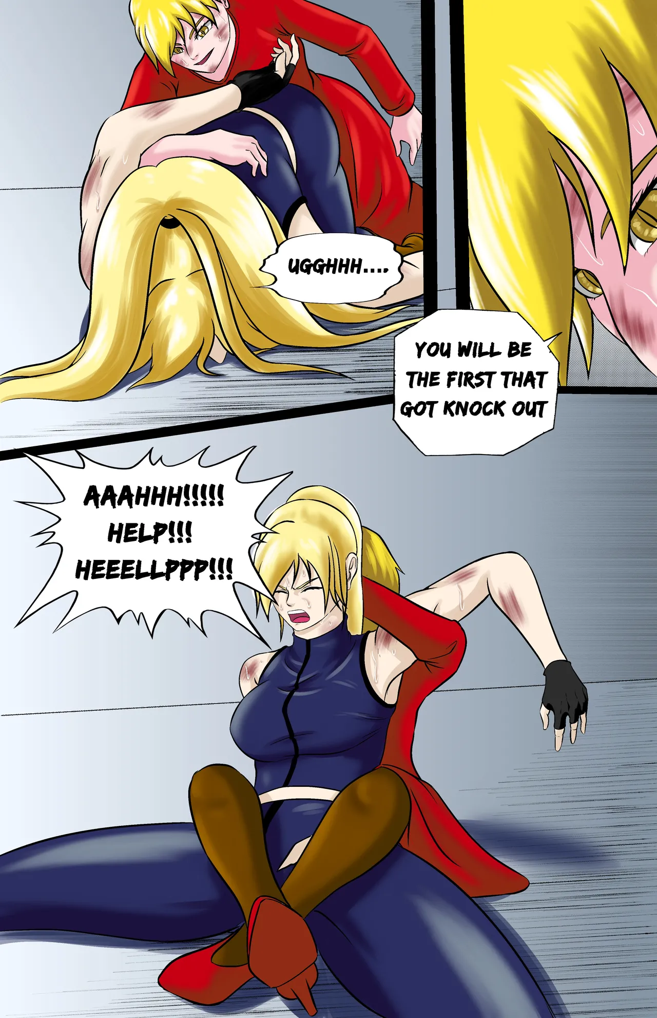 Revenge page 133 featuring chun-li street fighter parody - full color ryona hentai manga - read online free