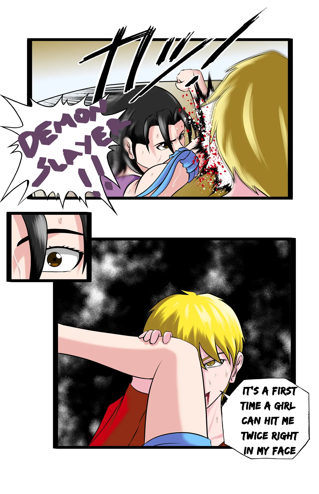 Revenge page 35 featuring chun-li street fighter parody - full color ryona hentai manga - read online free