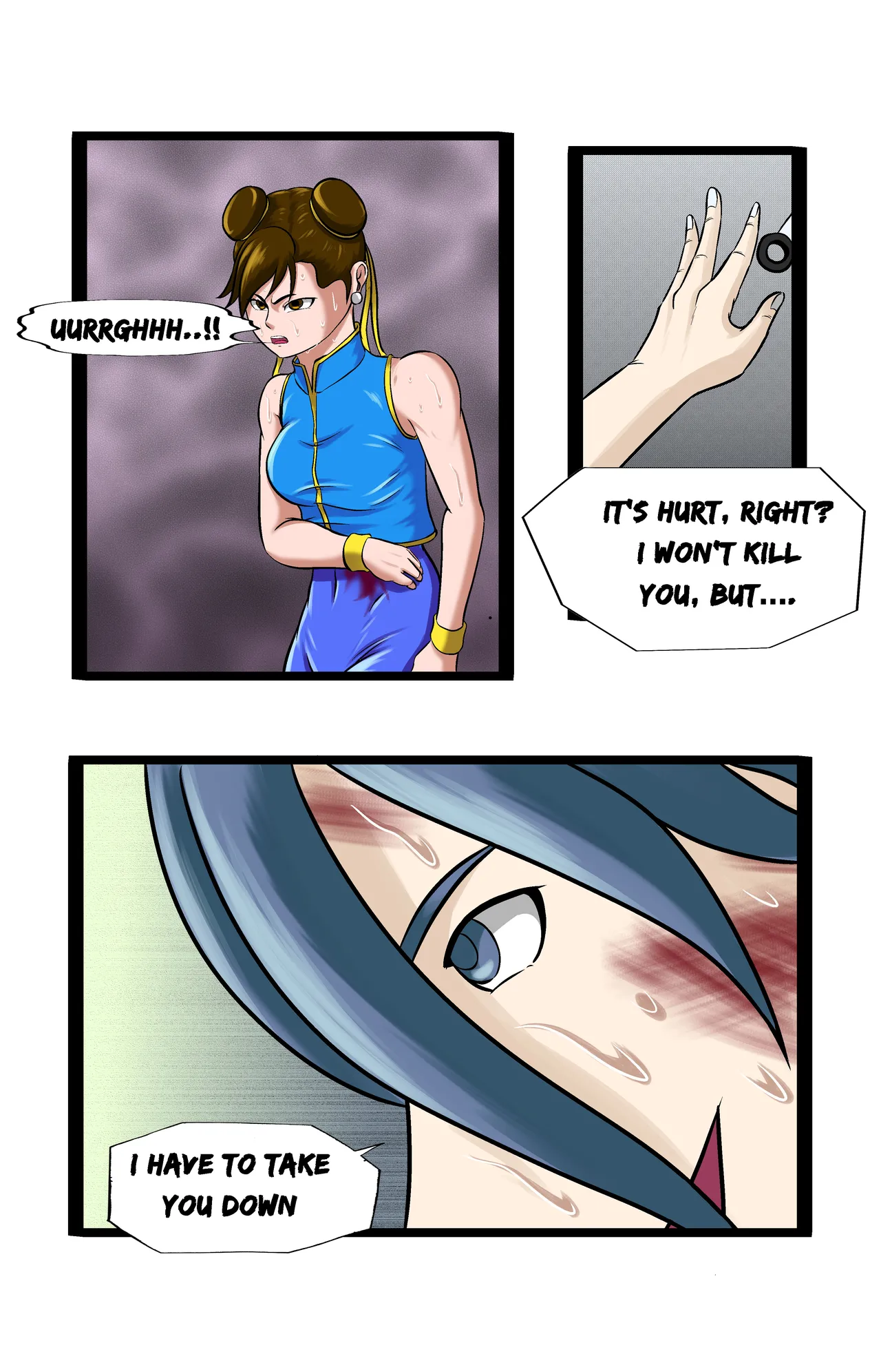 Revenge page 47 featuring chun-li street fighter parody - full color ryona hentai manga - read online free