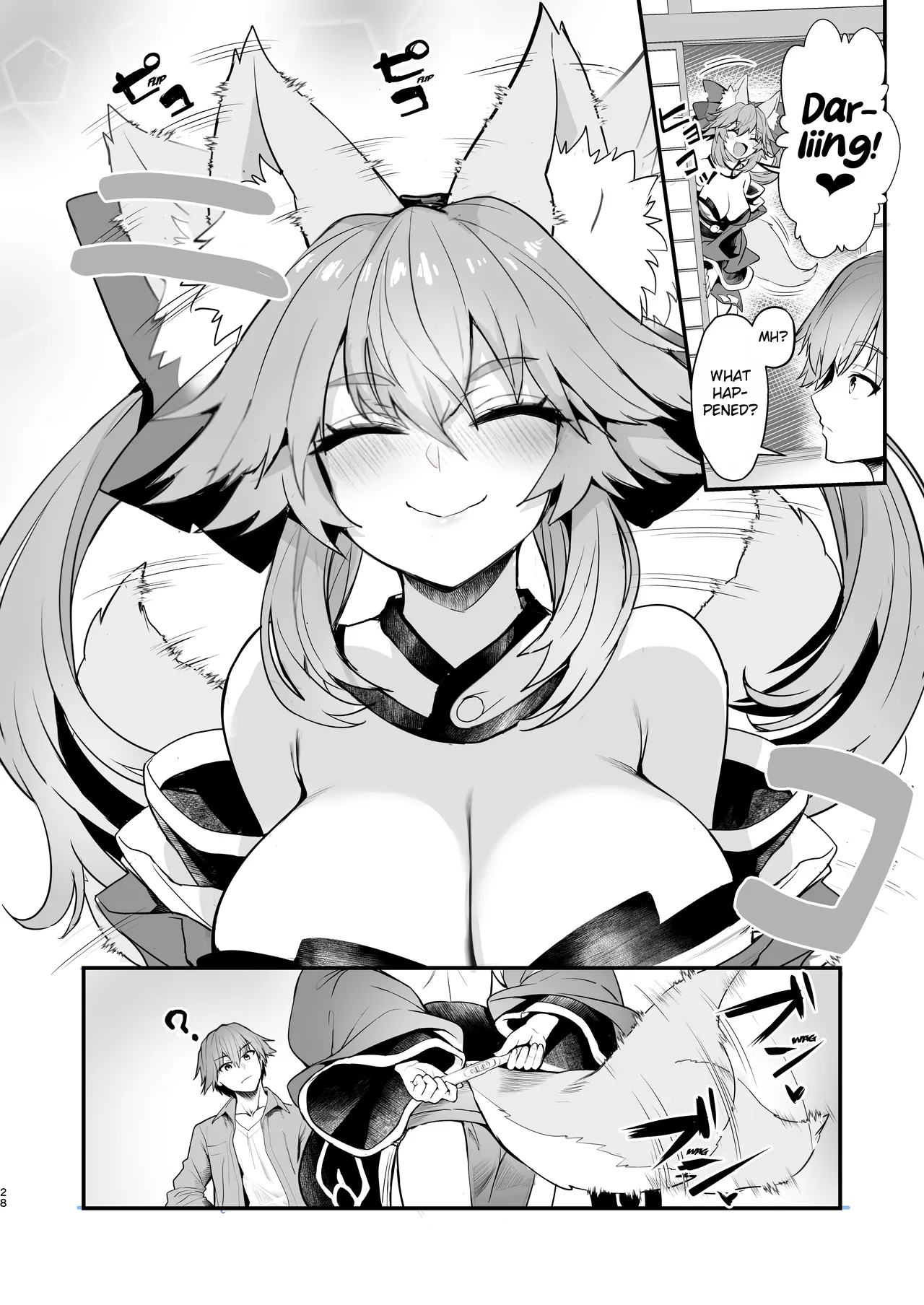 [Yamitsuki Honpo (Wise Speak)] Tamamo-san Taikei Iji Workout - Tamamo-san's Stay in Good Shape Workout (Fate/EXTRA CCC) [English] {Mant} [Digital] page 27 featuring hakuno kishinami fate extra parody - sweating big breasts hentai manga - read online free