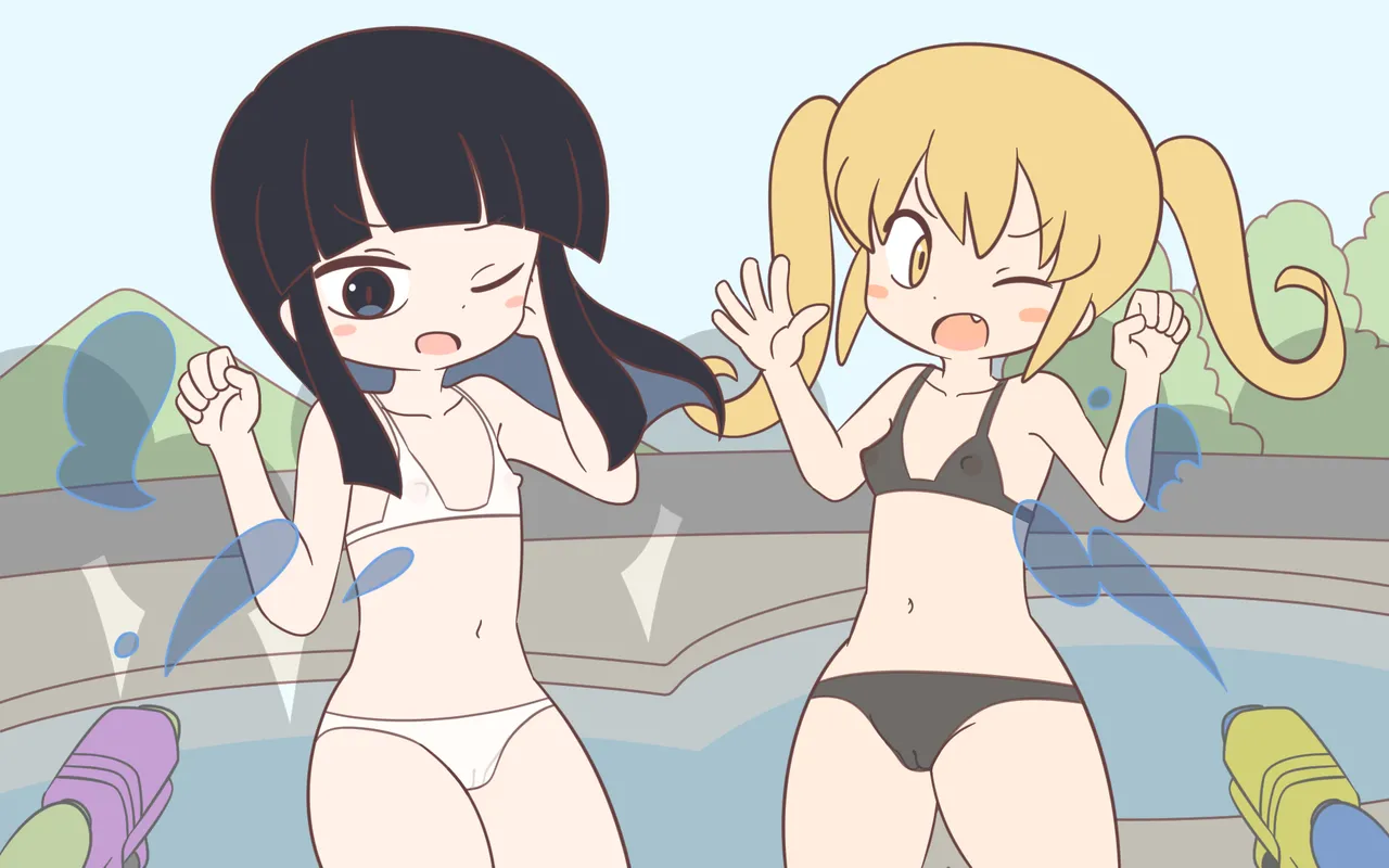 Mizugi ga Tokeru Dokkiri page 85 original parody - bikini females only hentai manga - read online free