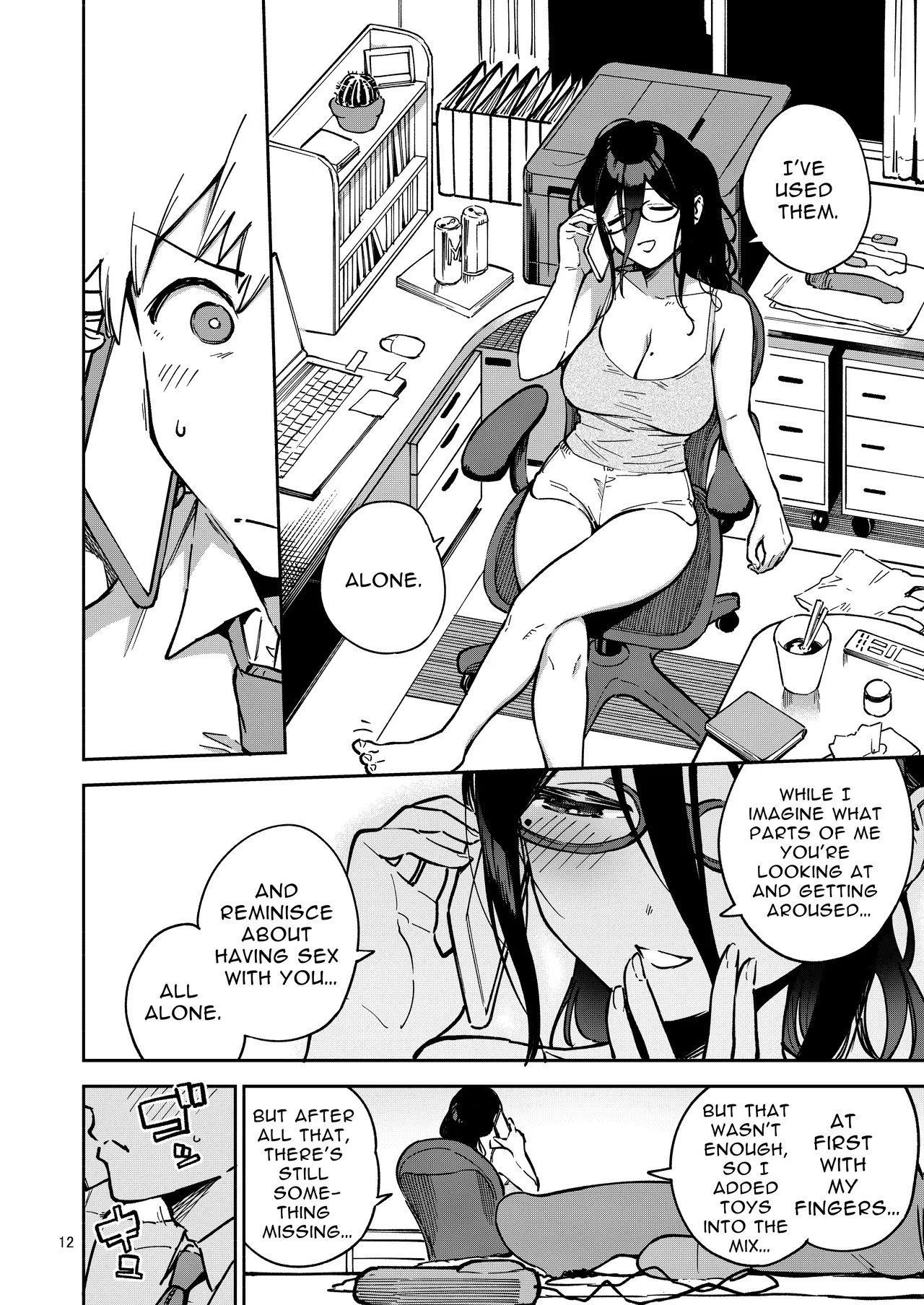 Tonari no Ayane-san Itazura Jidori to Oshioki Ecchi Hen | My Neighbor Ayane page 12 original parody - sole female sole male hentai manga - read online free