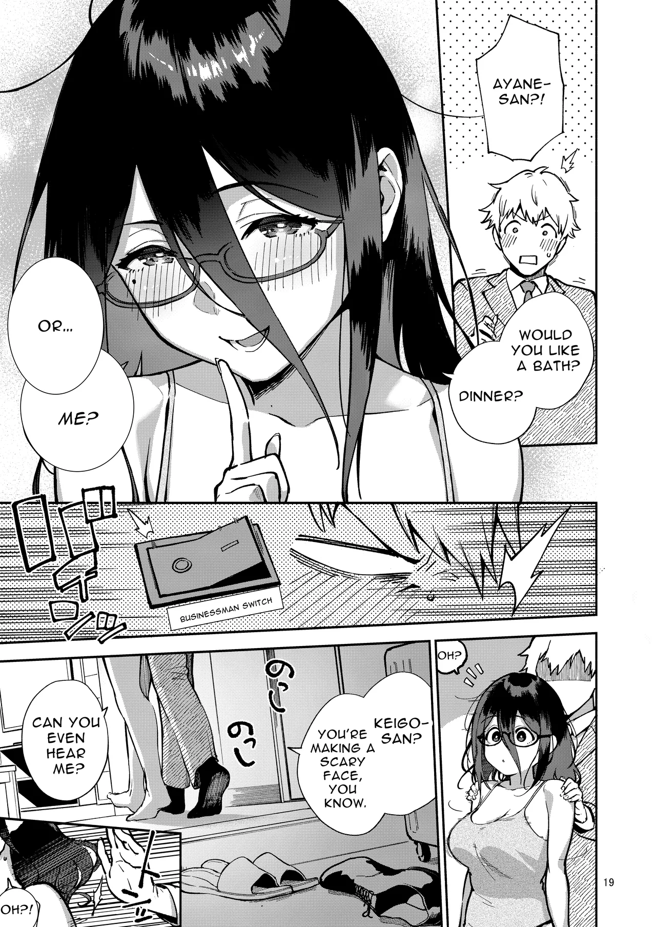 Tonari no Ayane-san Itazura Jidori to Oshioki Ecchi Hen | My Neighbor Ayane page 19 original parody - big breasts unusual pupils hentai manga - read online free