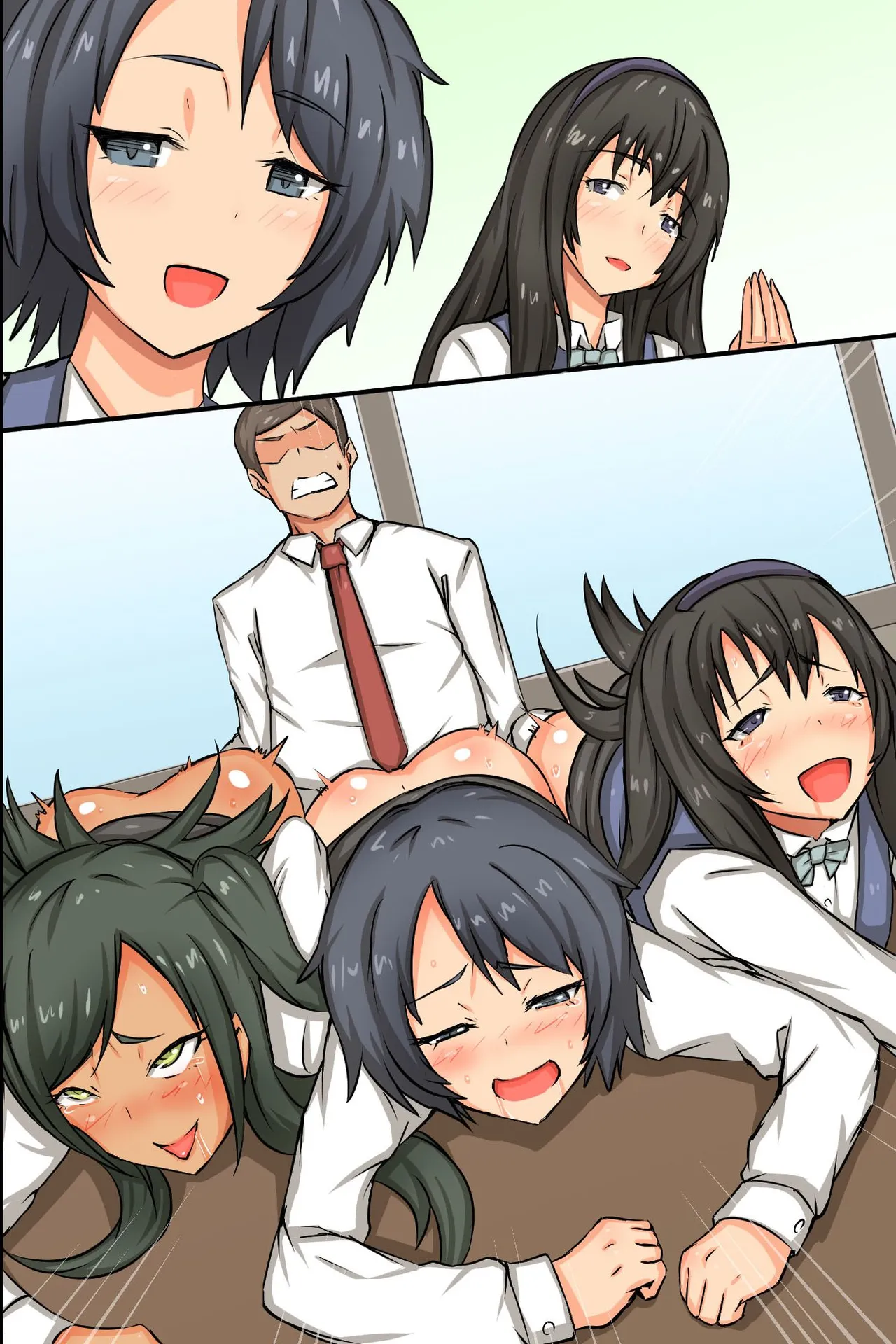Bitch OL to Mainichi Ecchi Shimakuri Harem Office page 76 original parody - business suit group hentai manga - read online free