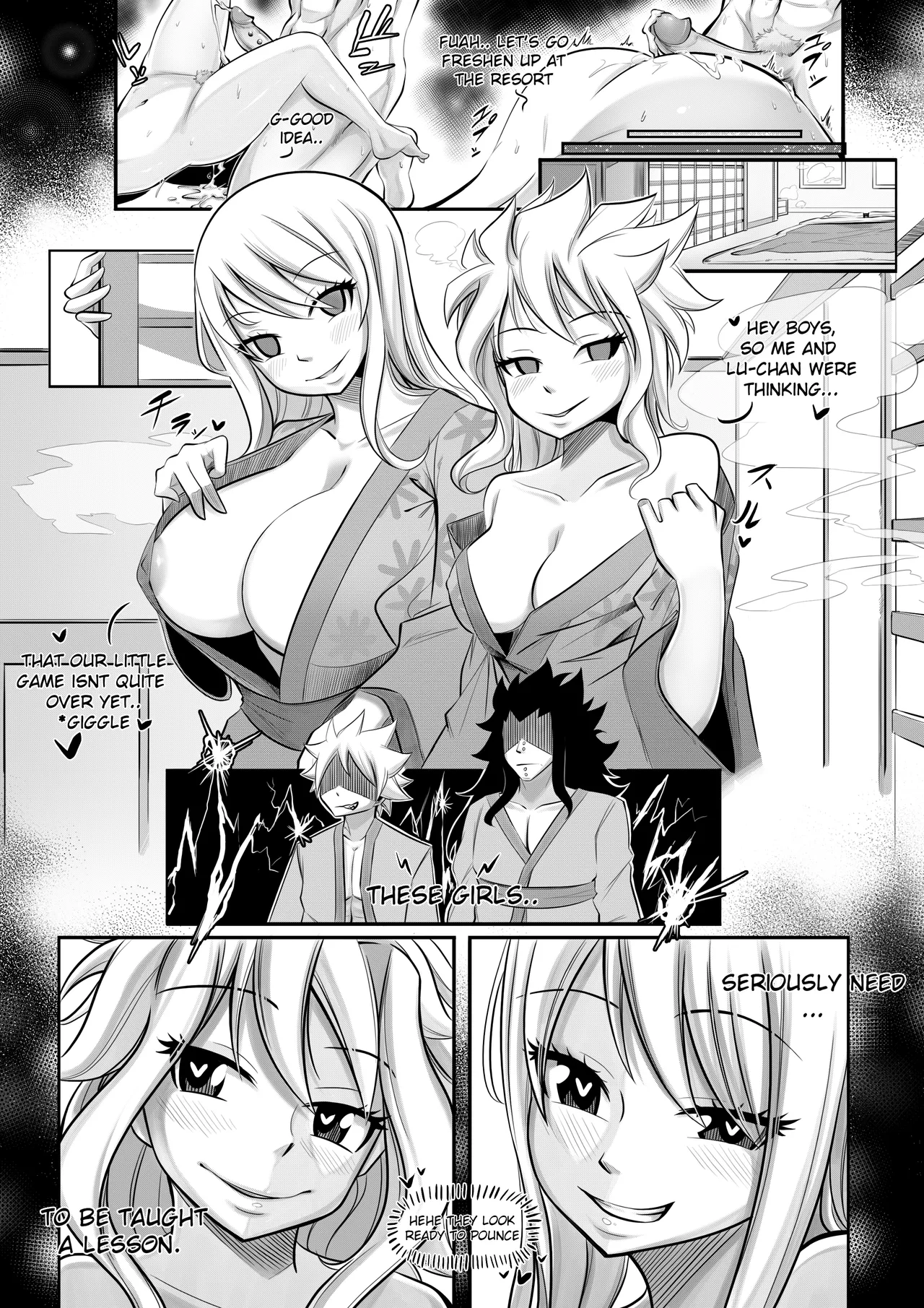 Summer Dragon Taming Doujin page 18 featuring gajeel redfox fairy tail parody - squirting handjob hentai manga - read online free