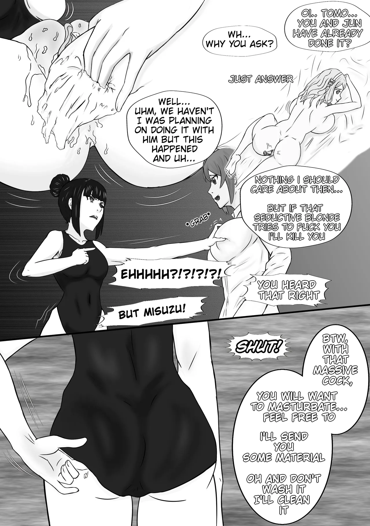 Tomo-chan is... gonna pop my cherry. First Part page 19 featuring misuzu gundou tomo-chan wa onnanoko parody - nakadashi swimsuit hentai manga - read online free