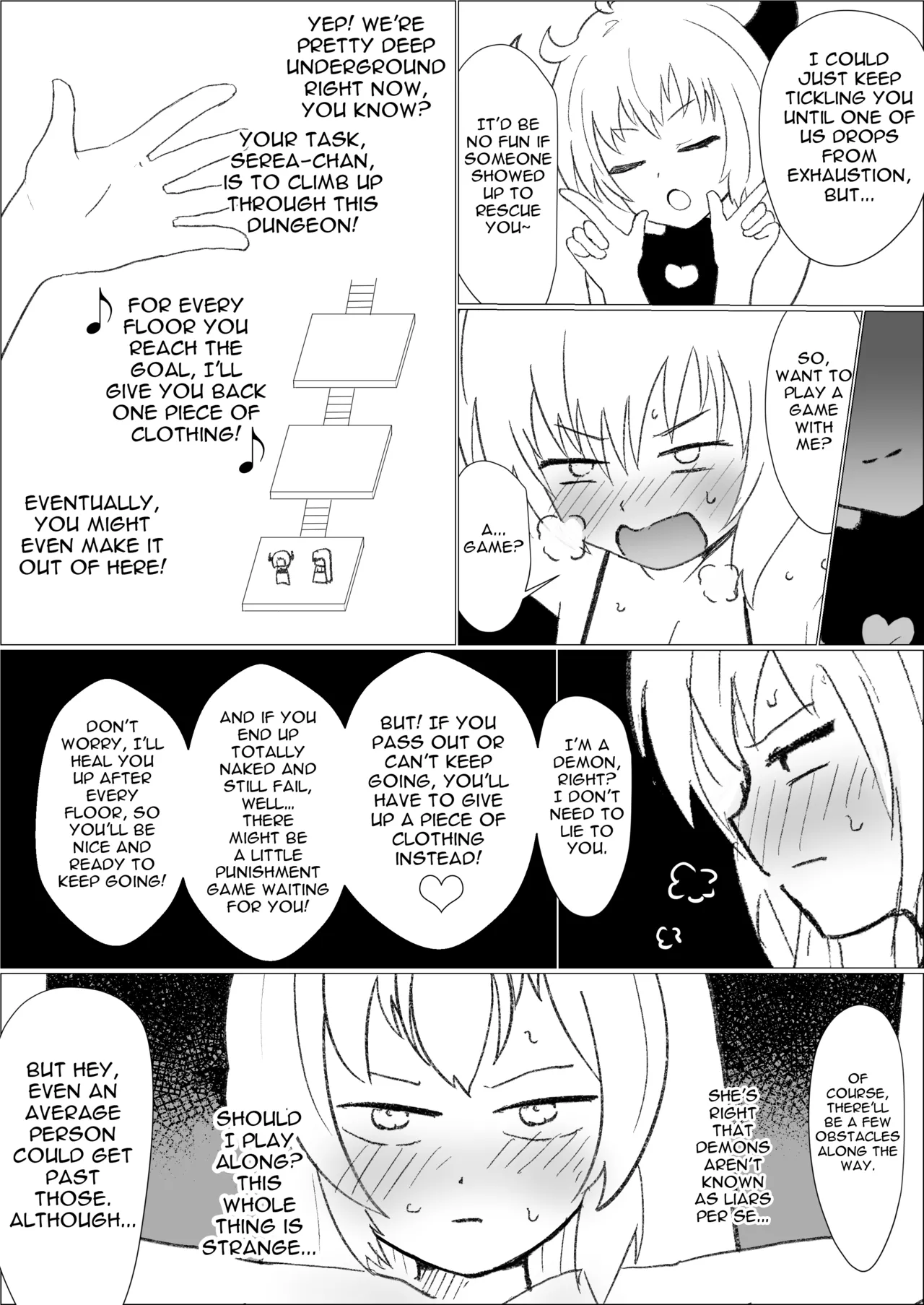 Serea no Kusuguri Dungeon | Serea's Tickling Dungeon page 18 original parody - sole female blindfold hentai manga - read online free