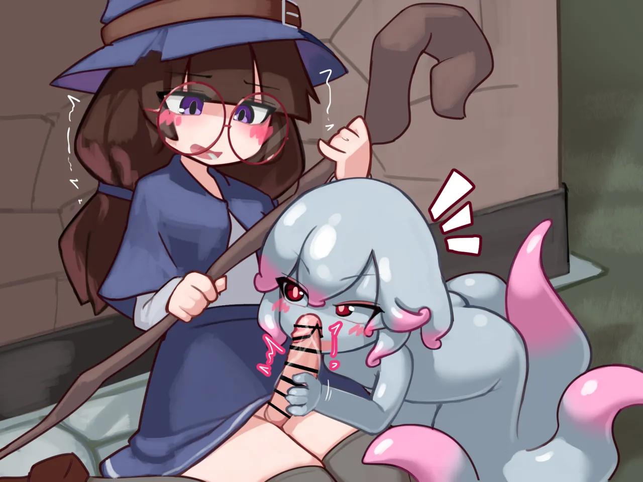 Futanari Majo Minarai ga Scylla Musume to Tadareta Seikatsu o Okuru Hanashi - Page 5