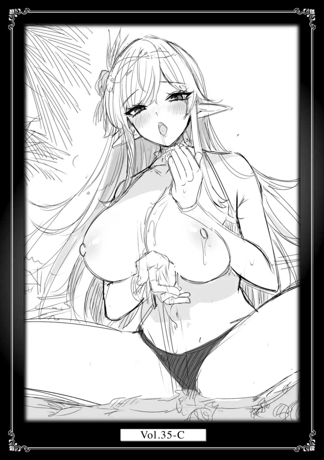 Dokushin Hunter no Deai wa Elf no Mori de | The Single Hunter Meets Girl in The Elven Forest page 163 - elf big breasts hentai manga - read online free