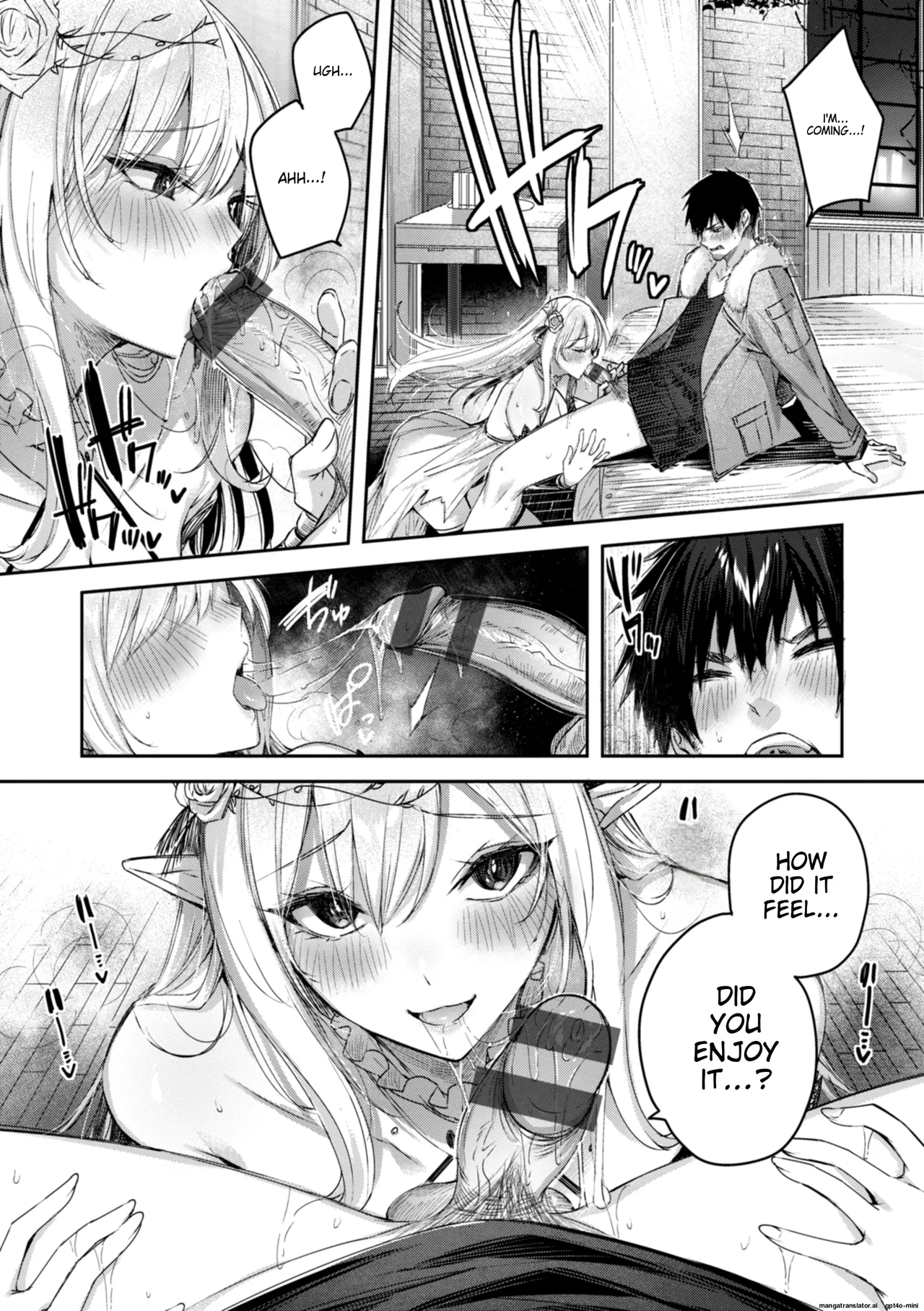 Dokushin Hunter no Deai wa Elf no Mori de | The Single Hunter Meets Girl in The Elven Forest page 43 - rough translation big breasts hentai manga - read online free