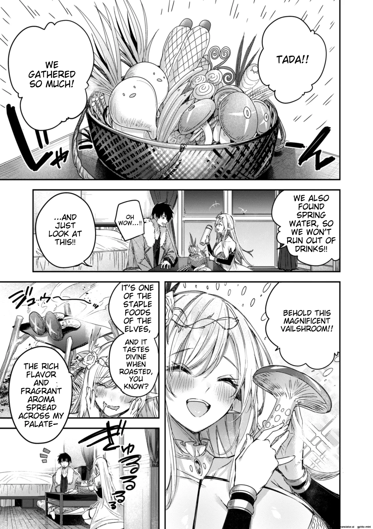 Dokushin Hunter no Deai wa Elf no Mori de | The Single Hunter Meets Girl in The Elven Forest page 54 - rough translation big breasts hentai manga - read online free