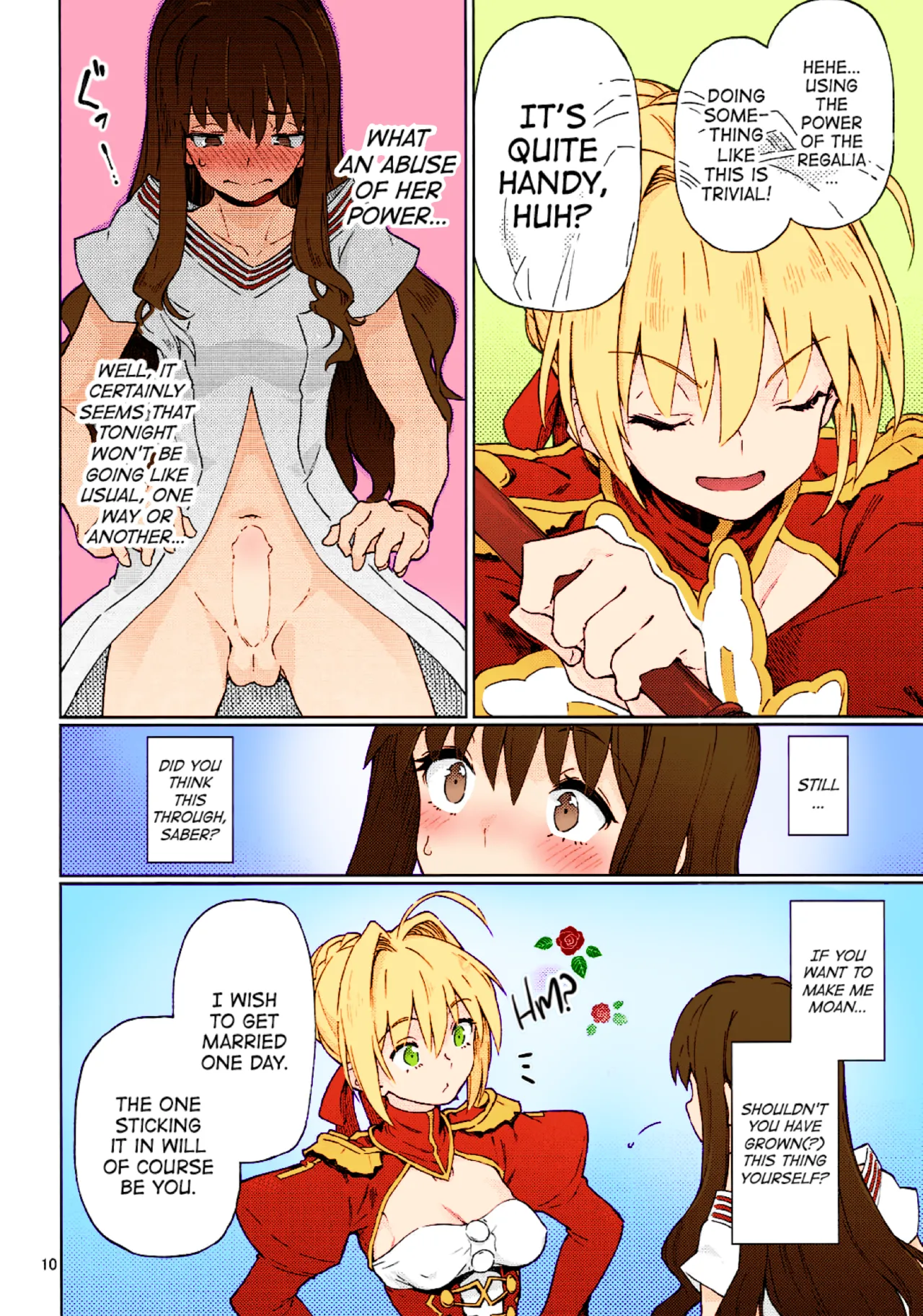 Koutei Tokken sEXtella | Imperial Privilege sEXtella page 11 featuring red saber fate extra parody - sole female full color hentai manga - read online free