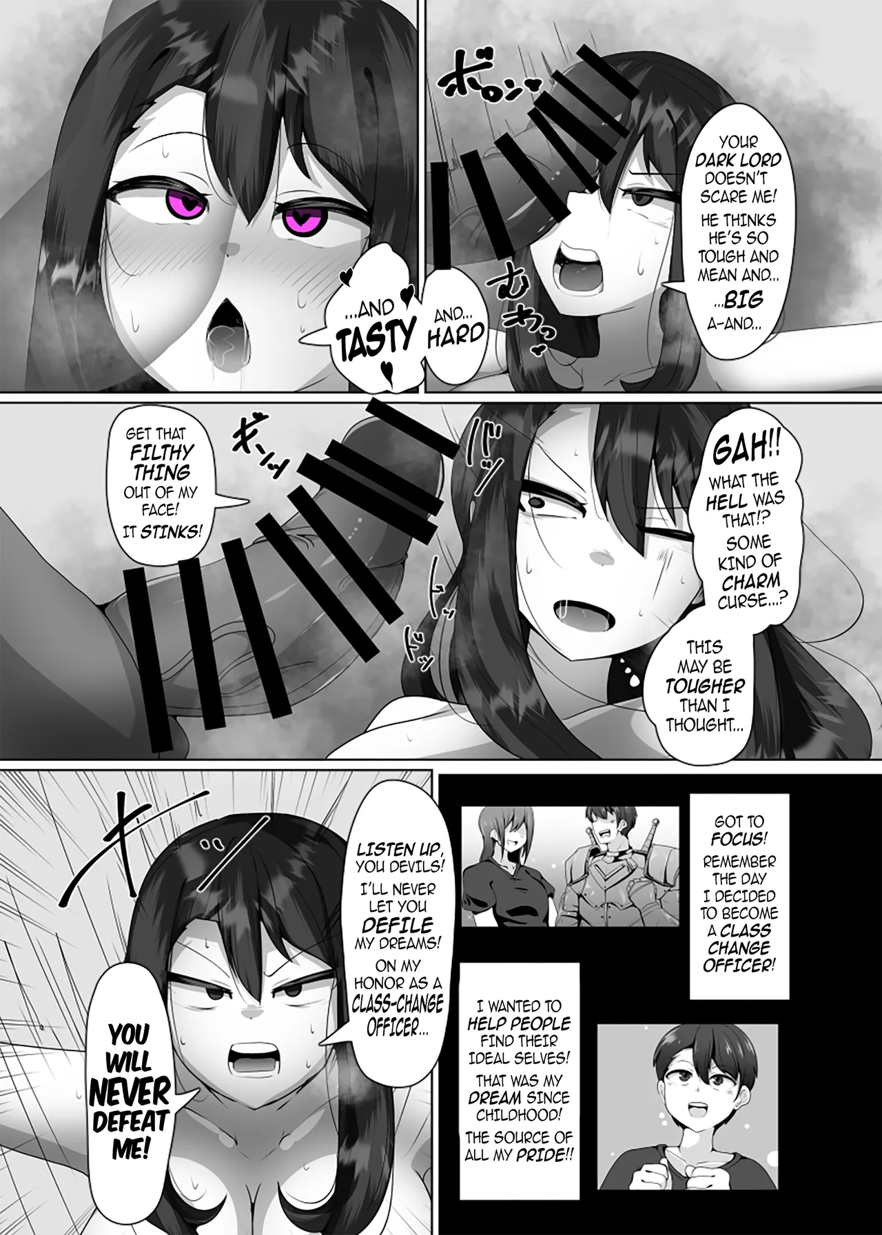 The House of Evil Class Change 1 page 17 original parody - kissing transformation hentai manga - read online free