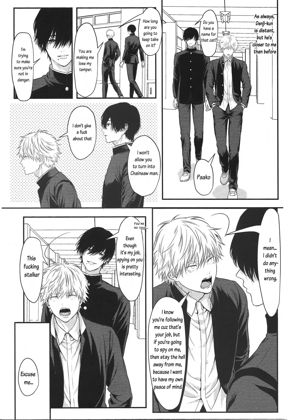 Pleasure page 22 featuring denji chainsaw man parody - unusual teeth kissing hentai manga - read online free