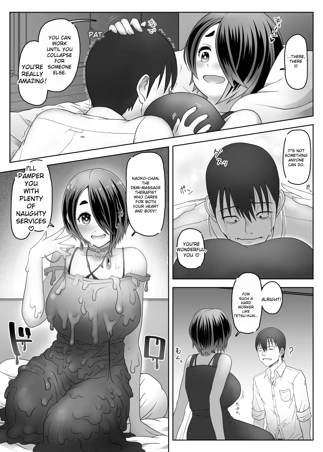 Slime Girl Wants to Heal! page 14 original parody - sole male paizuri hentai manga - read online free