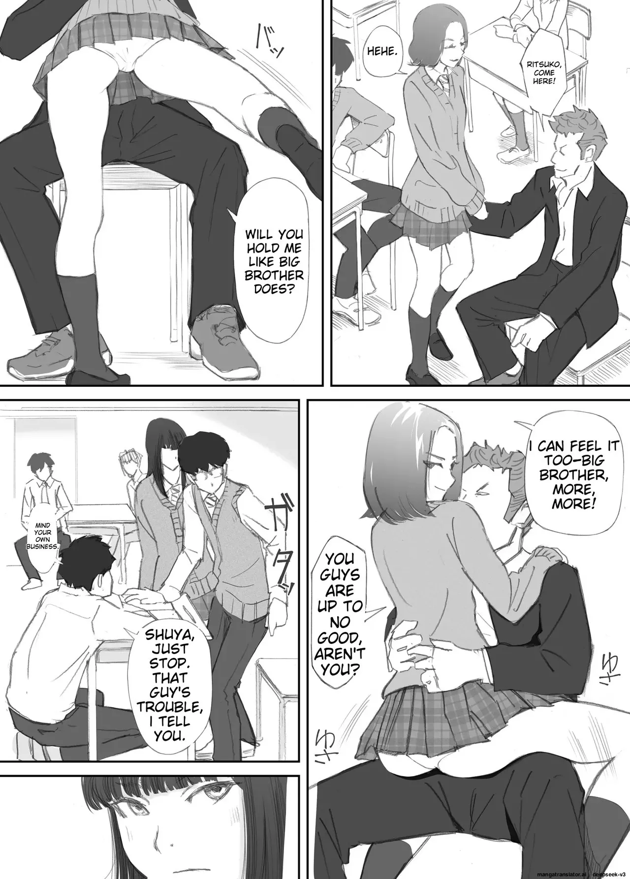 [Nekome Koi] Hadan no Kizuna -Netorareta Gimai- | Broken Bonds: Stepsister Cuckolded [English] page 13 original parody - rough translation defloration hentai manga - read online free